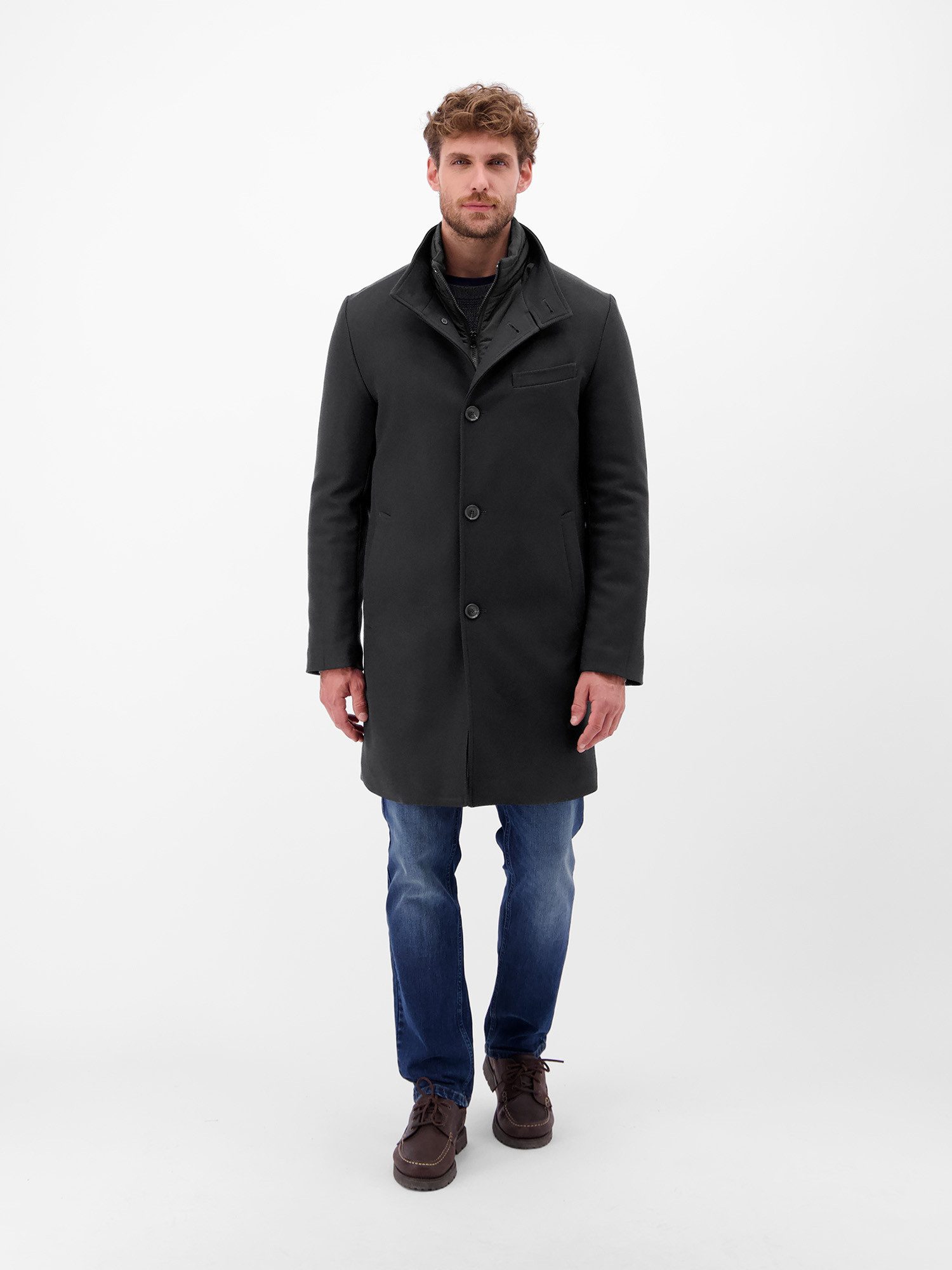 Lerros Wollen jas LERROS Heren-Wollen jas met uitneembaar gilet