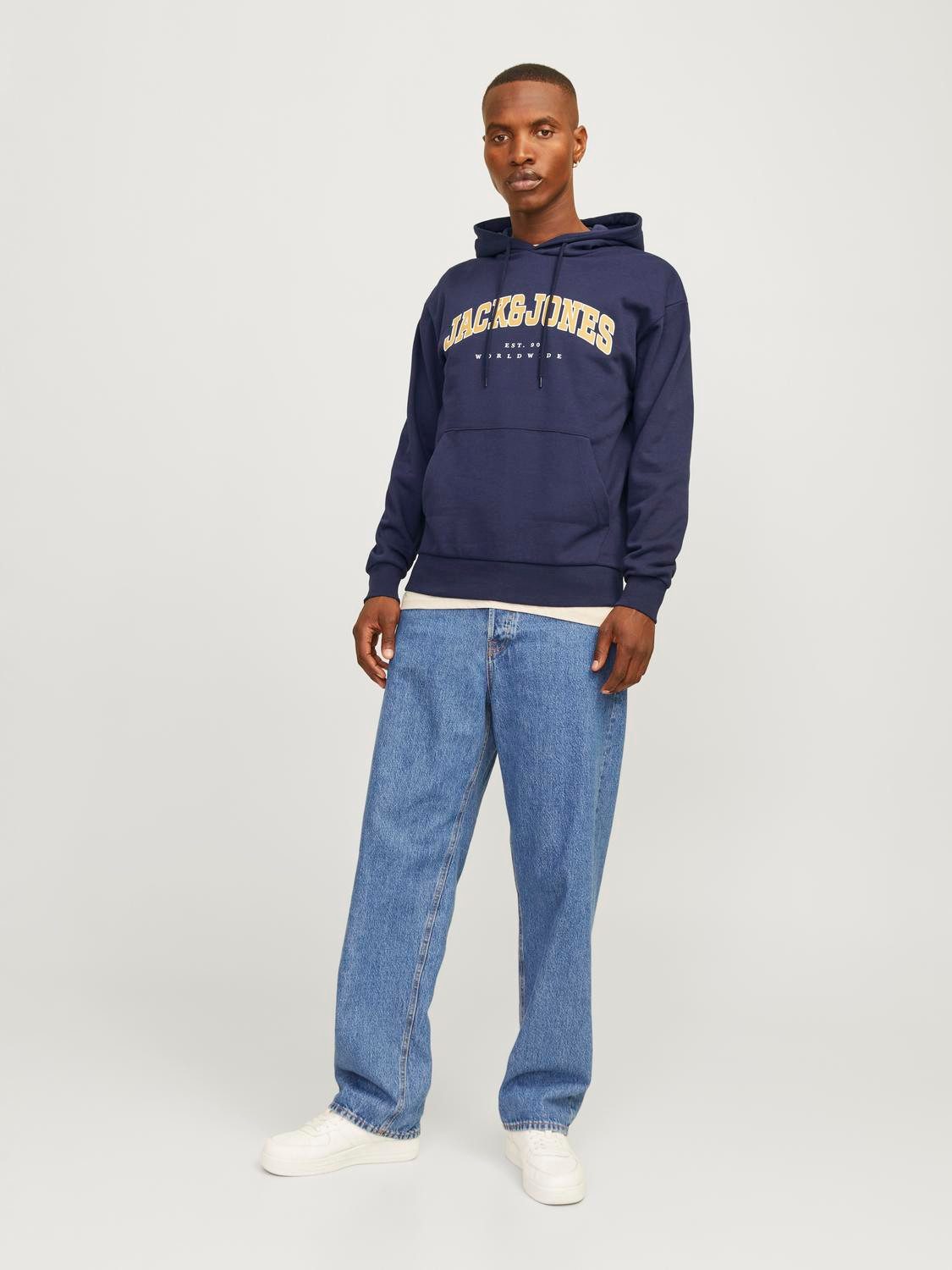 Jack & Jones Hoodie JJECALEB VARSITY SWEAT HOOD NOOS