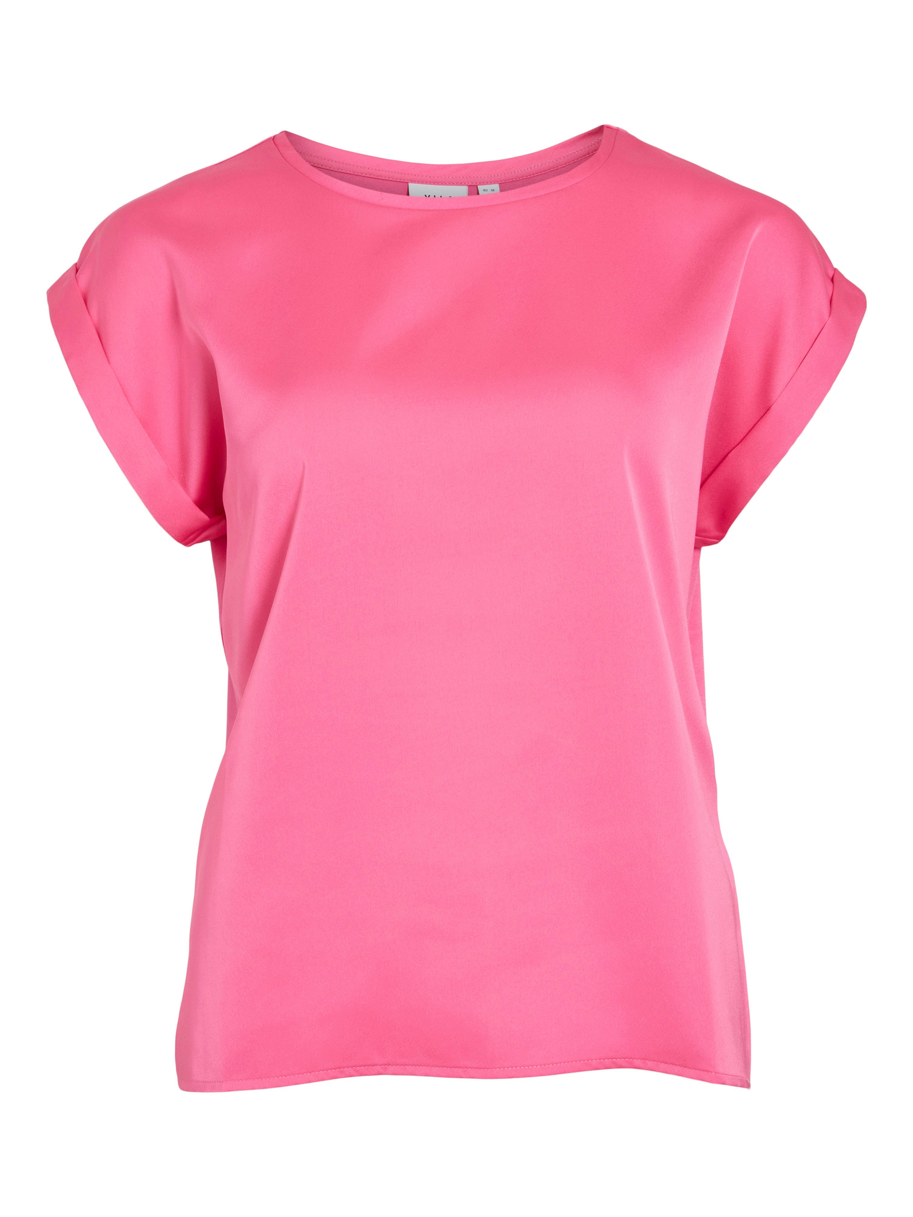 Vila Shirt met korte mouwen VIELLETTE S/S SATIN TOP - NOOS
