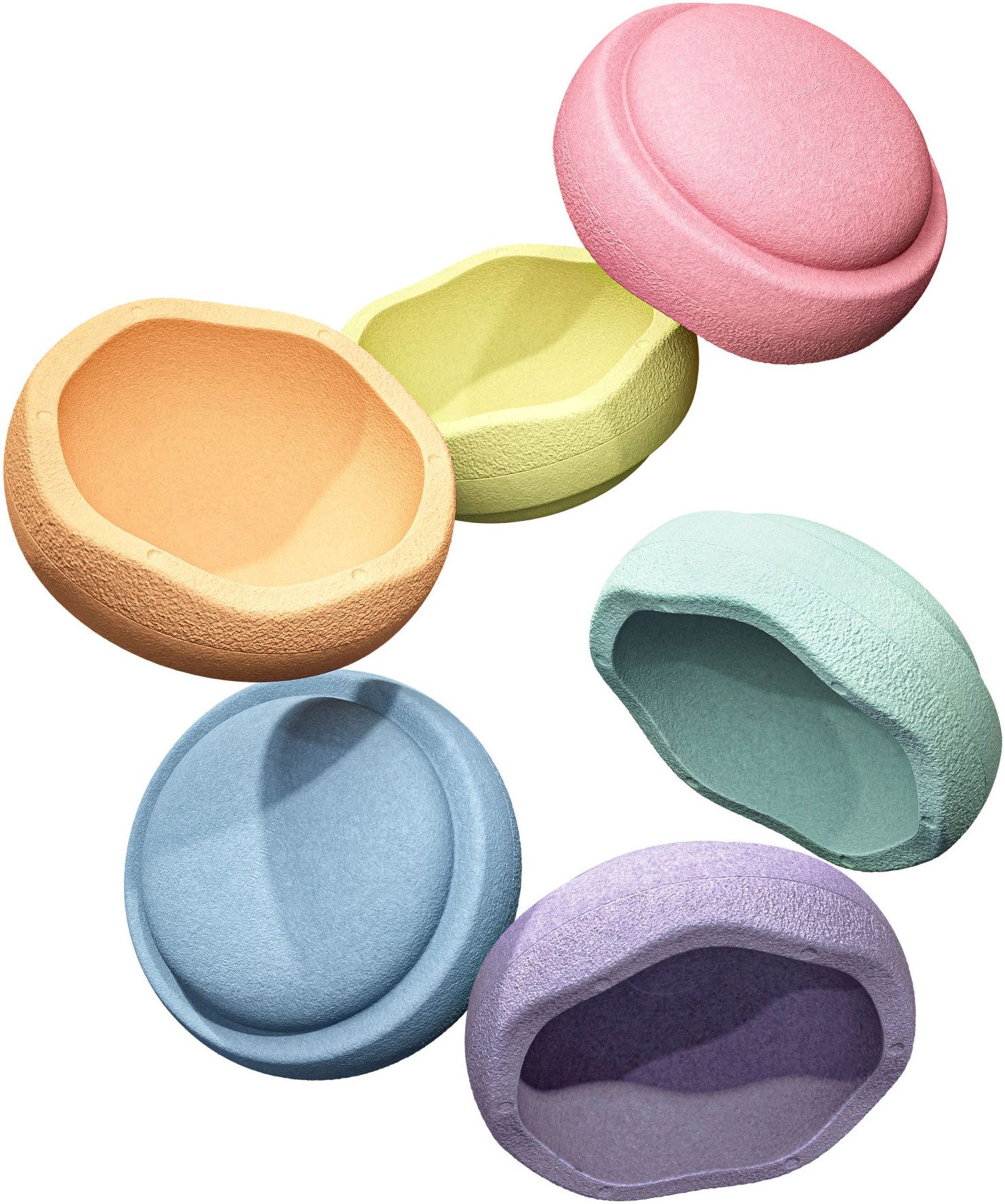 Stapelstein Balancetrainer Stapelstein® Original Mini regenboog pastel (set, 6-delig)