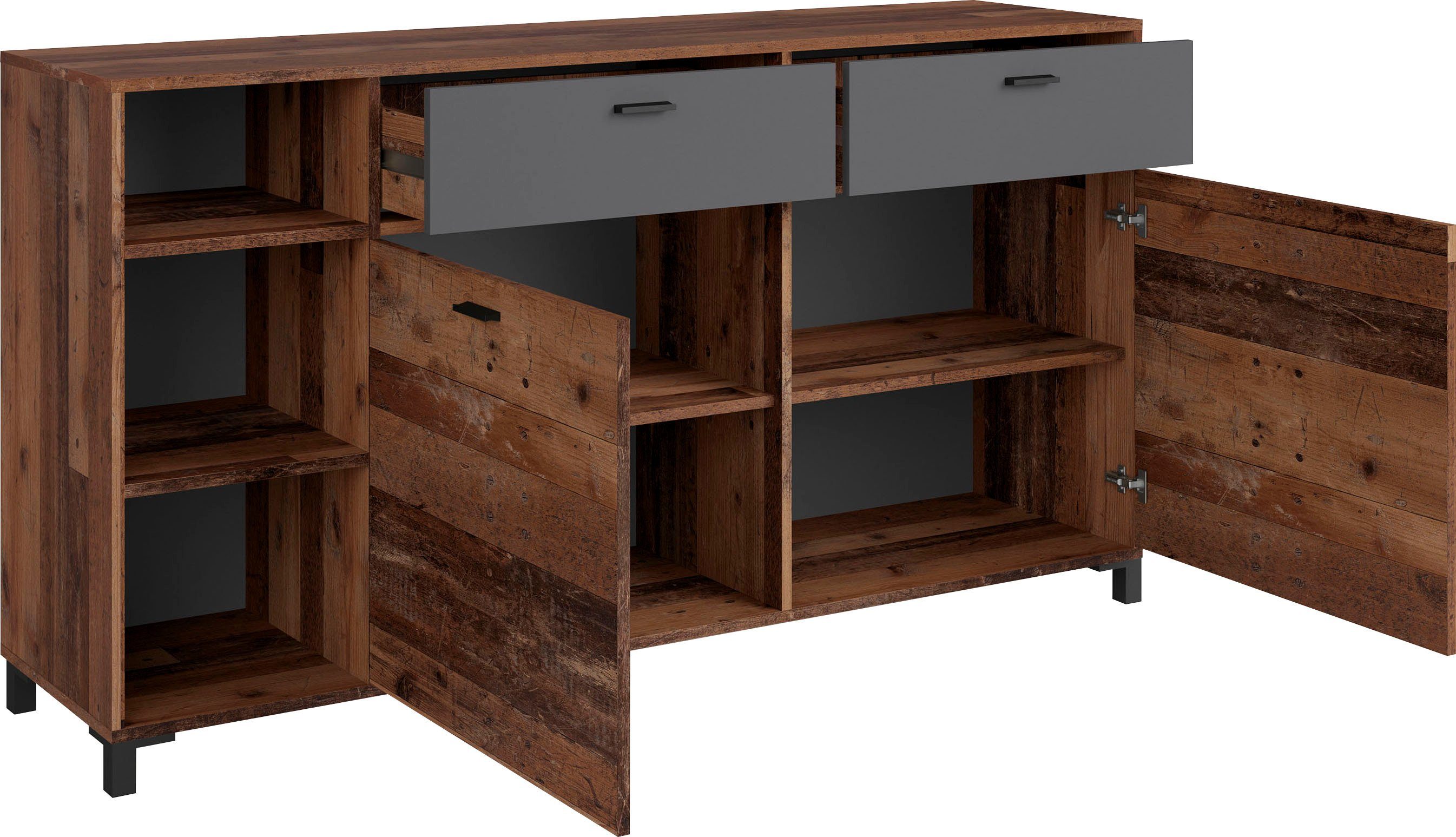 INOSIGN Dressoir Jackson Breedte 160 cm, met open rek