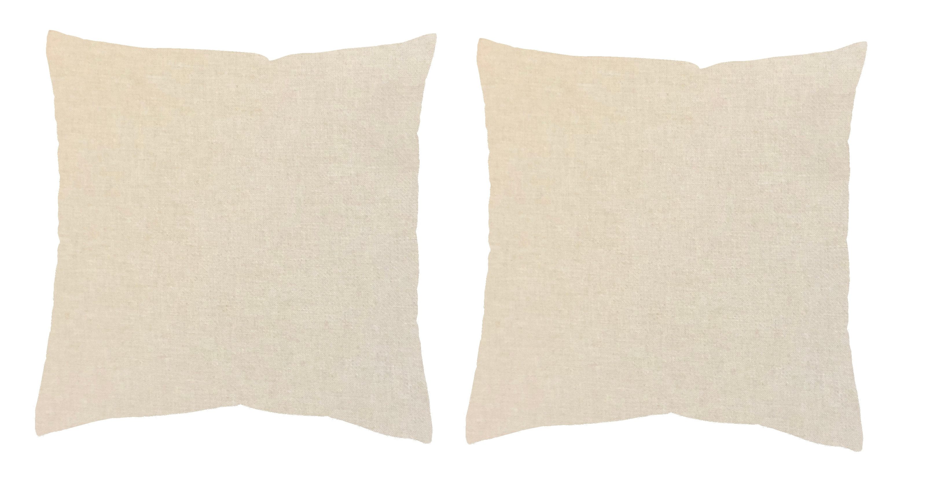 HOME WOHNIDEEN Kussenhoes LUCIO 2-DELIG PAKKET MET VULLING (2 stuks) sierkussens maat 40 cm x 40 cm beige