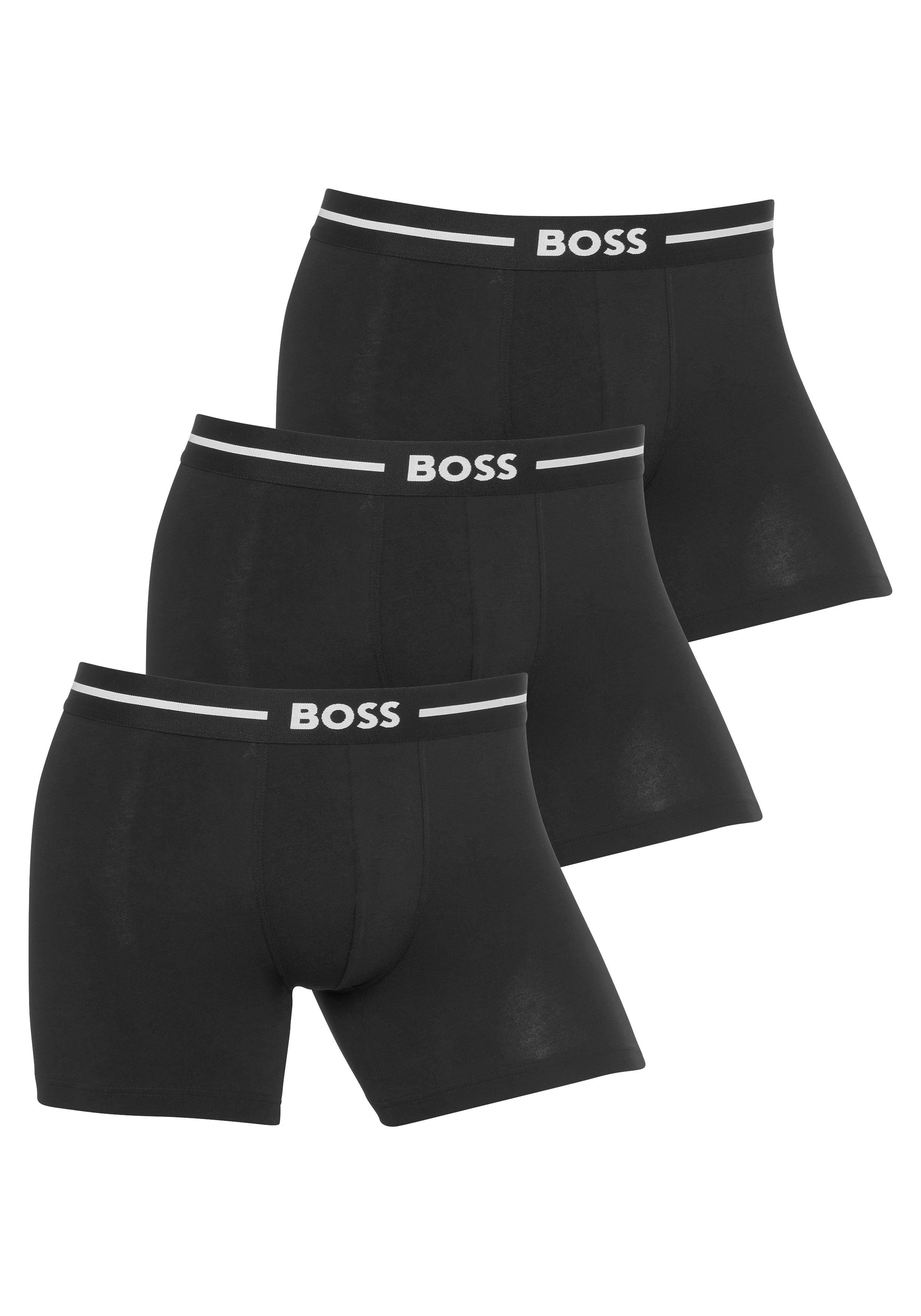 BOSS Boxershort BoxerBr 3P Bold met boss logo-elastische tailleband (3 stuks)