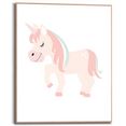 reinders! artprint met lijst pink unicorn (1 stuk) roze