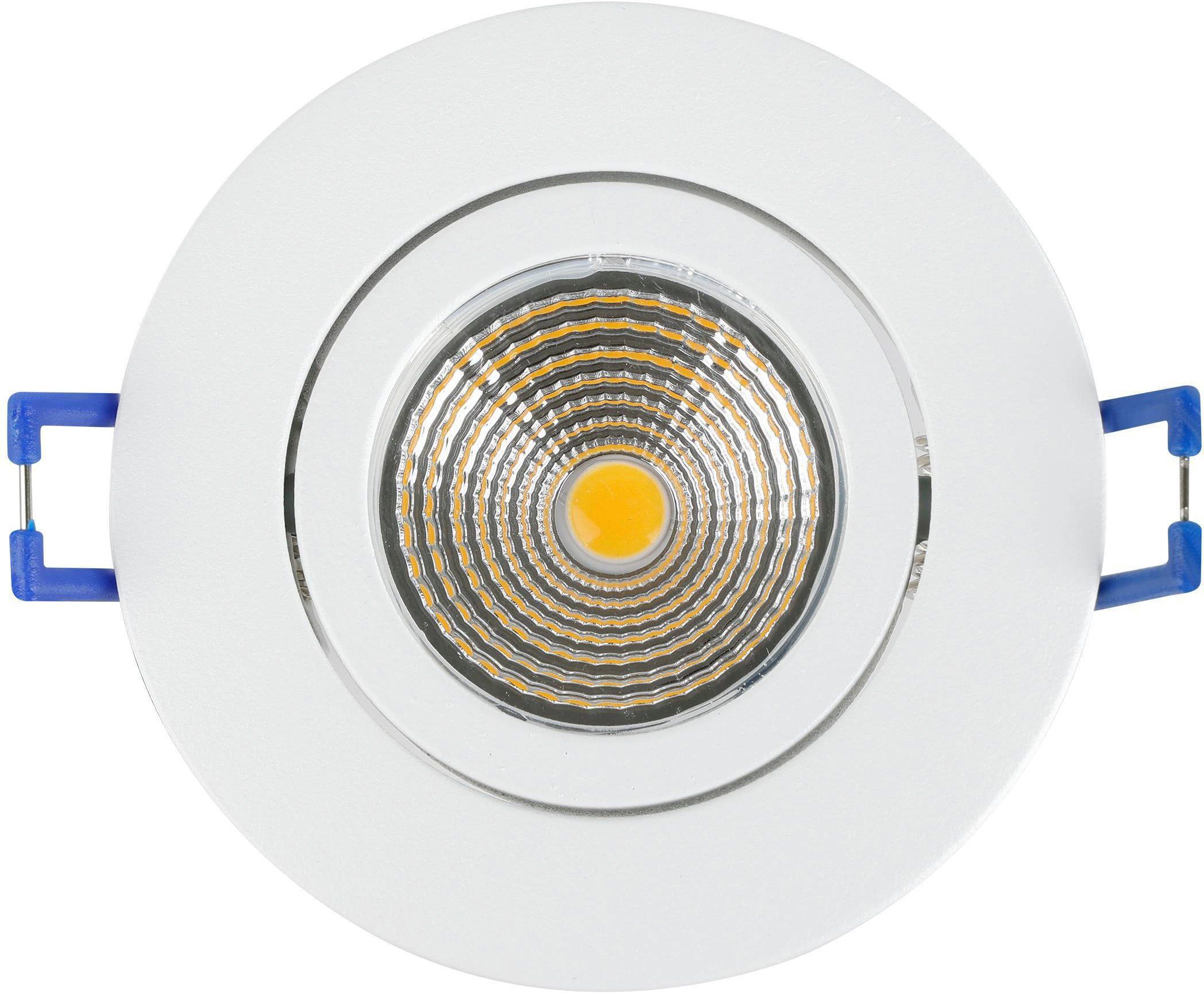 EGLO Plafondlamp SALICETO LED, inbouwspot, woonkamerlamp, 4,2x8,8x4,2cm, uitsnede 6,8cm (1 stuk)