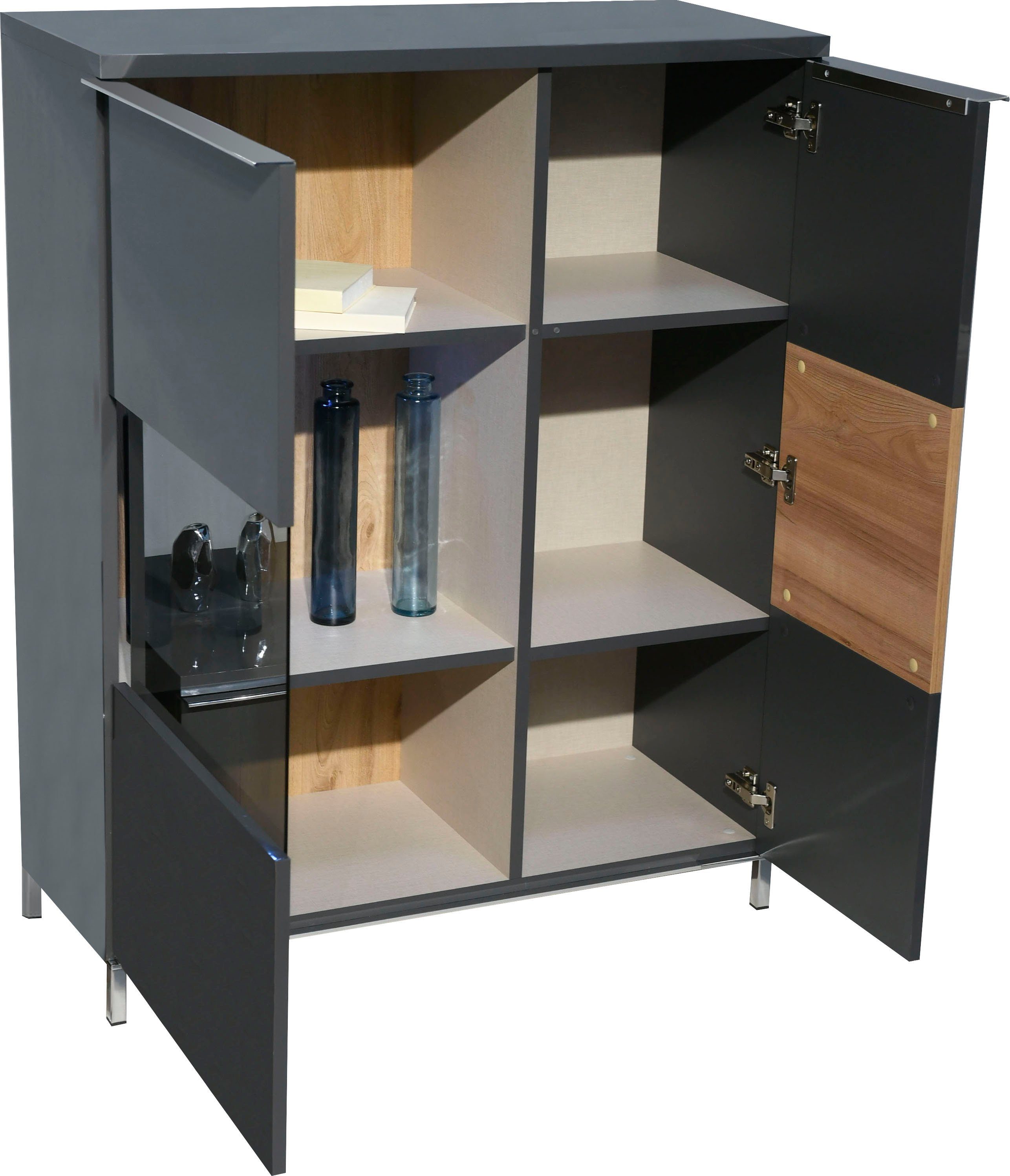 Places of Style Vitrinekast Onyx met soft close functie