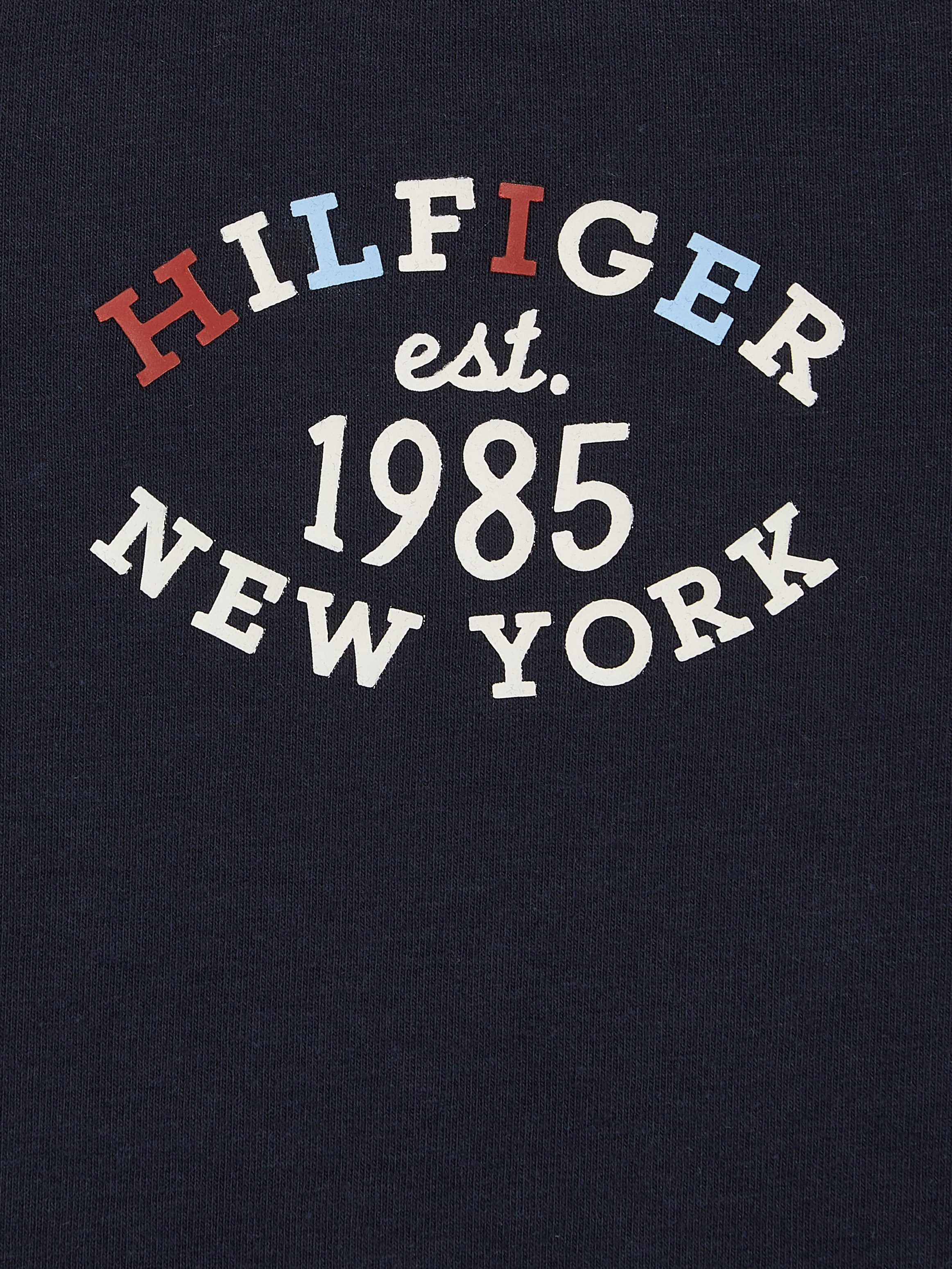 Tommy Hilfiger Shirt met lange mouwen MONOTYPE OVAL REGULAR TEE LS Baby tot 2 jaar met logo-opdruk