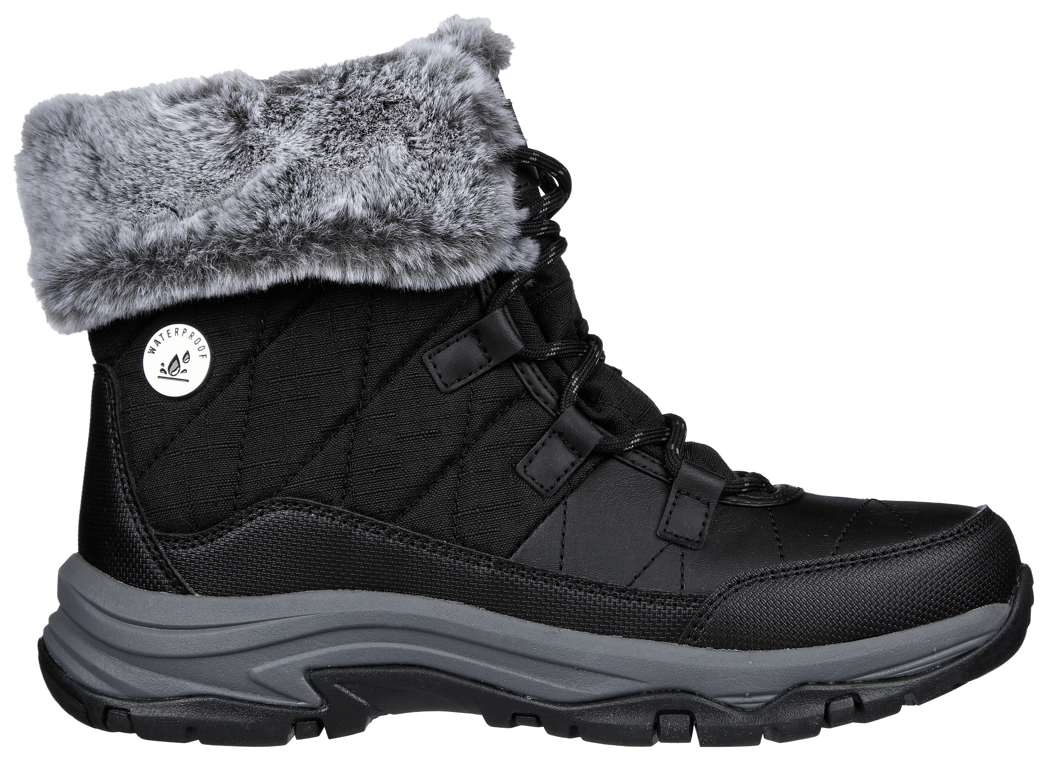 Skechers Winterlaarzen TREGO- Sneeuwlaarzen met faux-bont afwerking