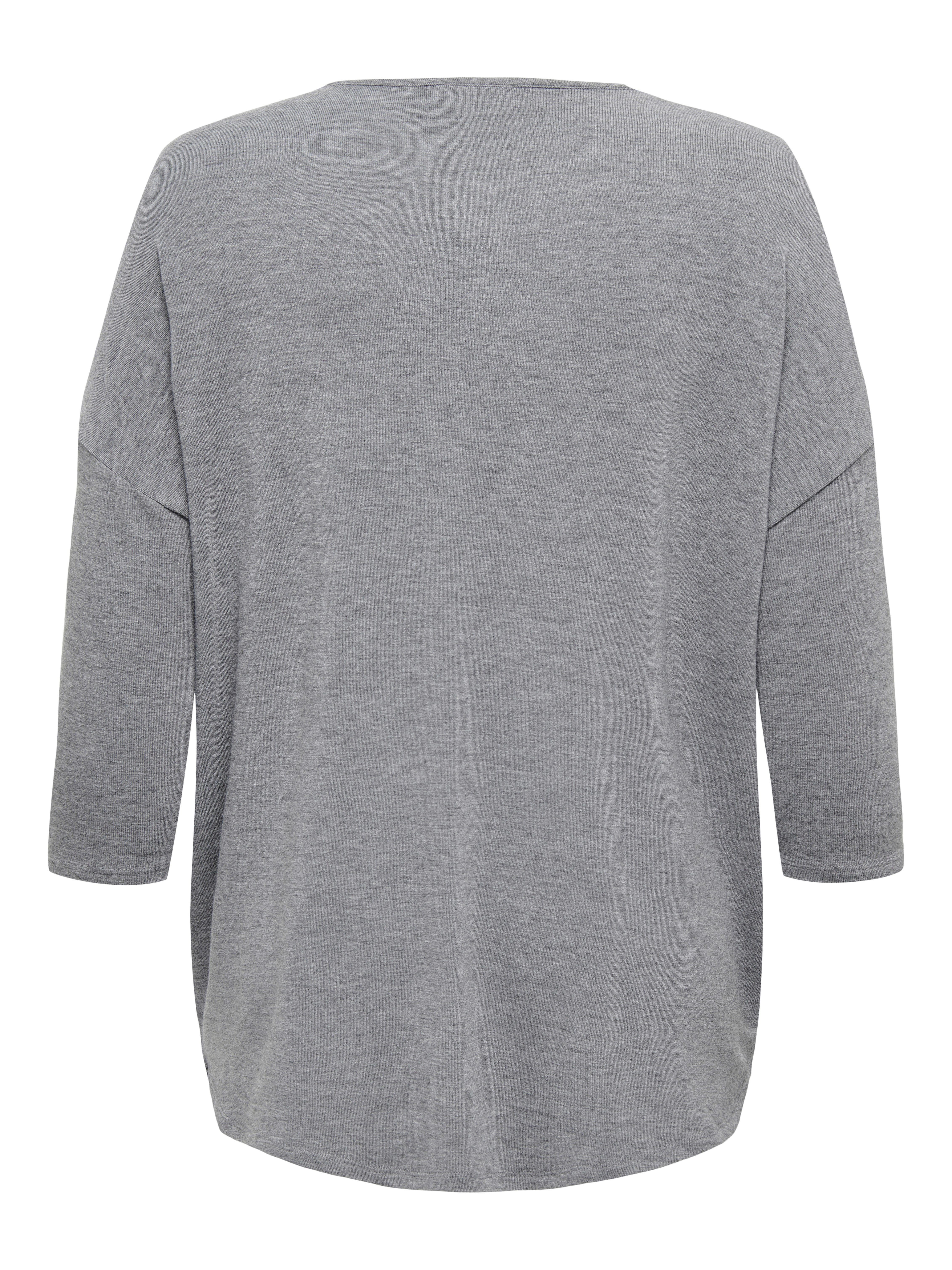 ONLY CARMAKOMA Shirt met 3 4-mouwen CARLAMOUR 3 4 TOP JRS NOOS