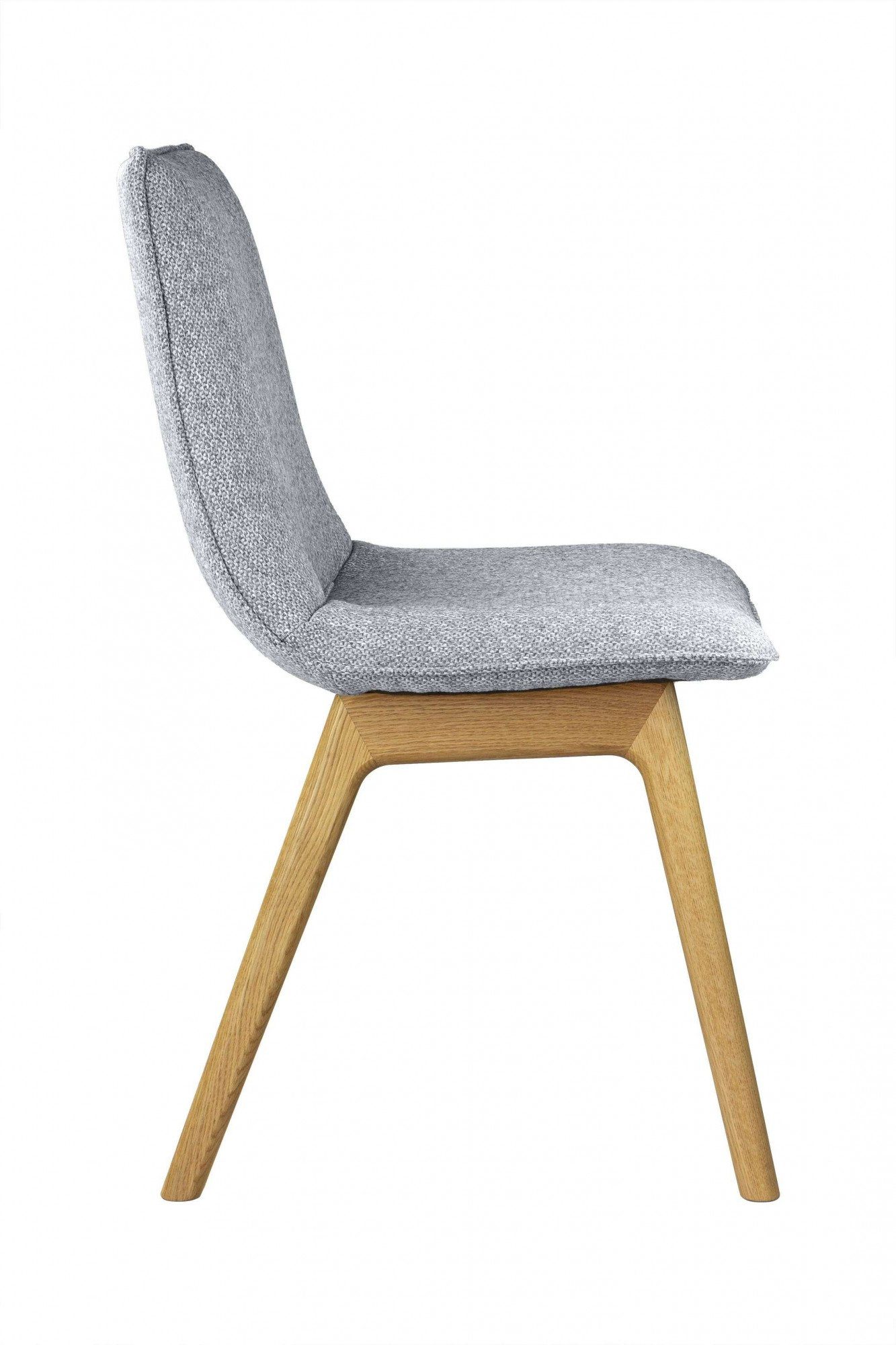 andas Eetkamerstoel Ramon met massief houten poten, verschillende stoffen (set, 2 stuks)
