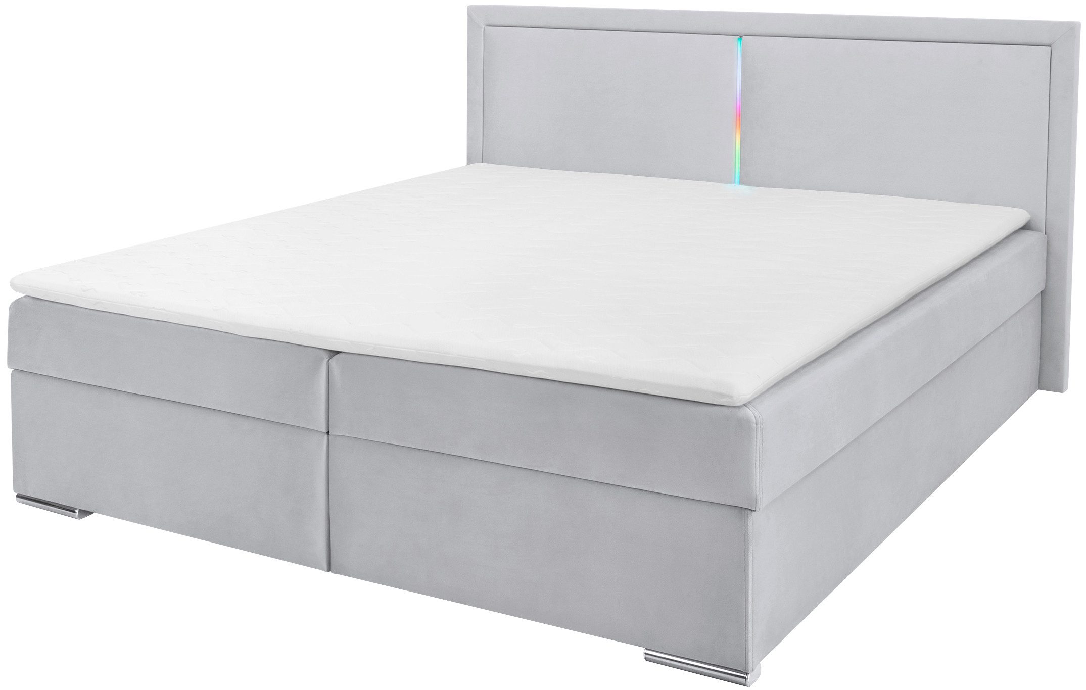COLLECTION AB Boxspring Athena Incl. LED-verlichting, topper en opbergruimte