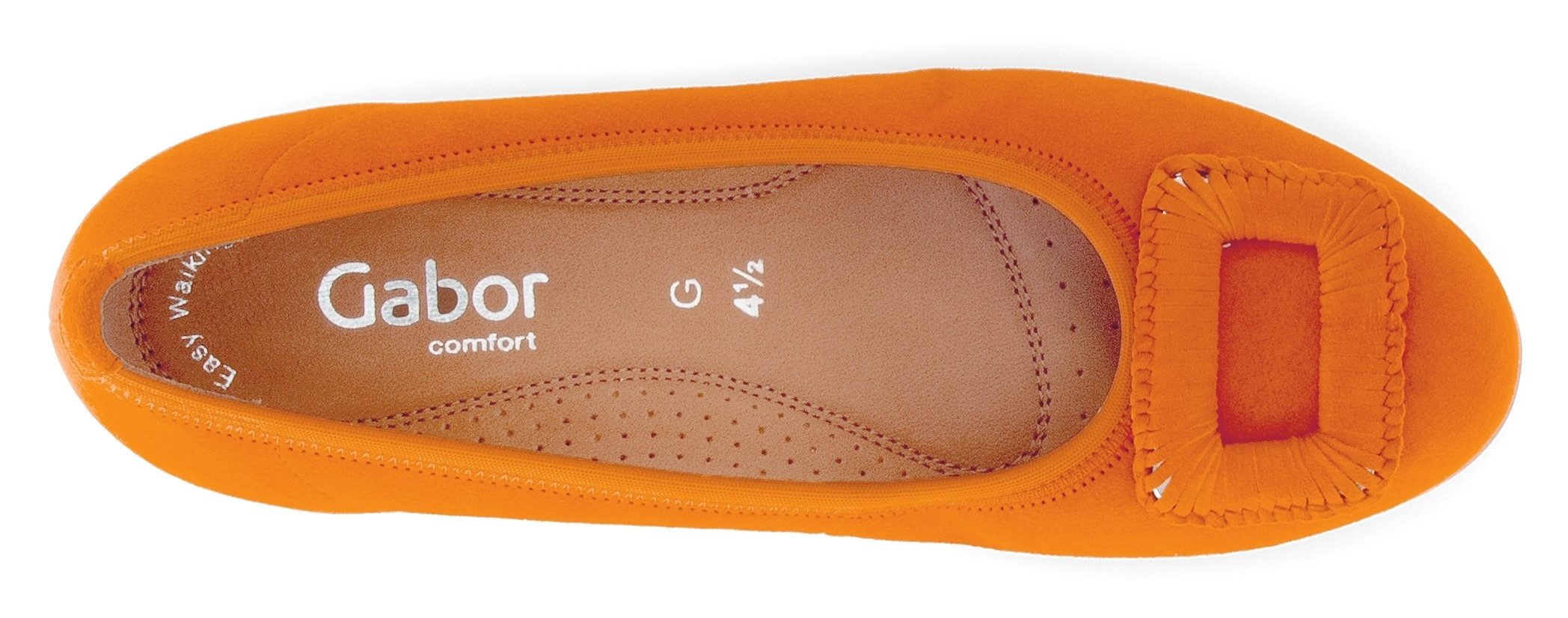 Gabor Ballerina's Florence , comfort schoen, zakelijke schoen, elastische afwerking, comfortbreedte g (= breed)
