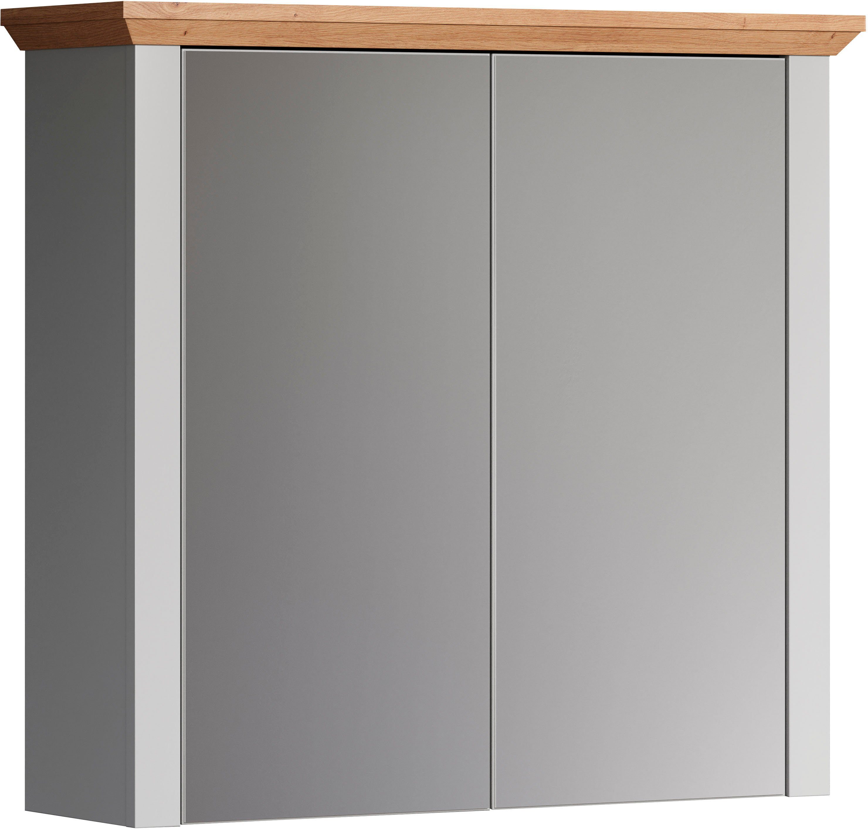 Home affaire Spiegelkast Badkamerskast in landhuisstijl - Afmetingen (B/D/H) 78/24/73 cm