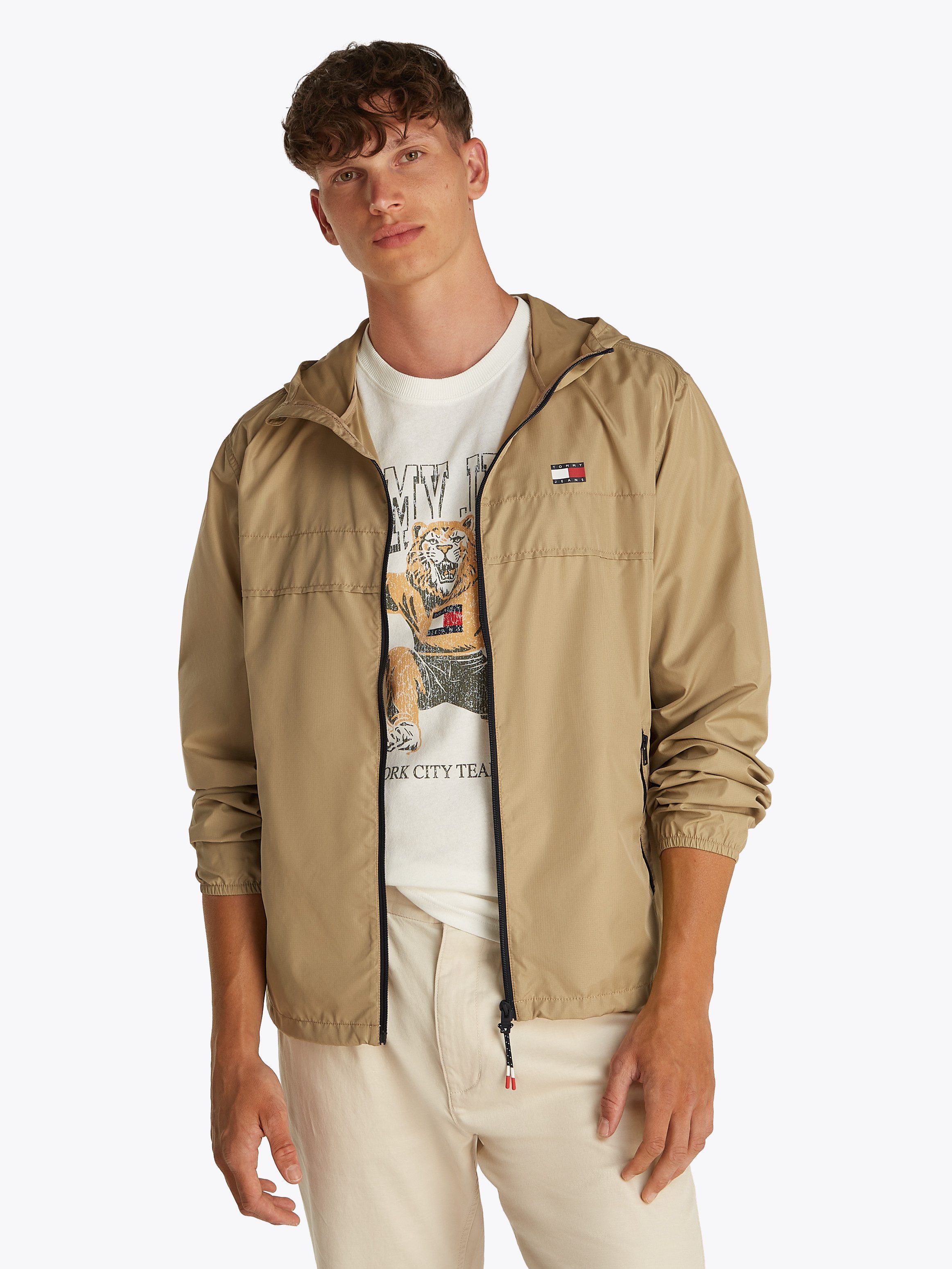 TOMMY JEANS Outdoorjack TJM LW CHICAGO JACKET heren outdoorjassen maat XXL beige