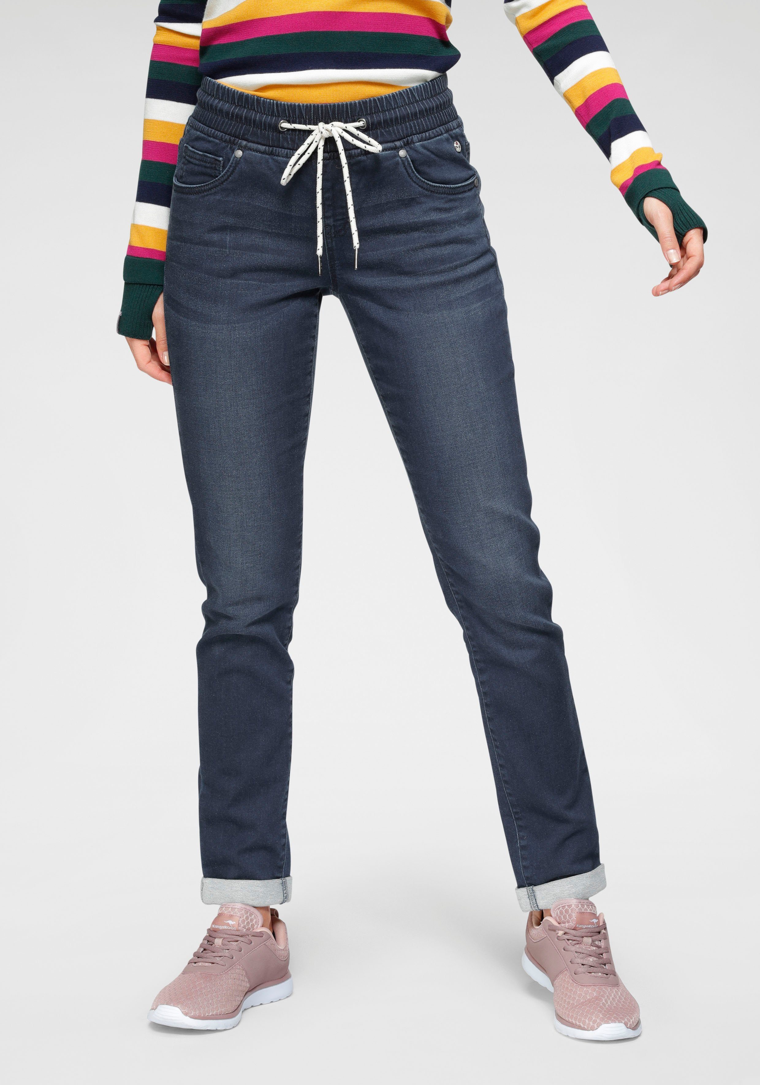 KangaROOS Prettige jeans elastische pasvorm, rechte pijp