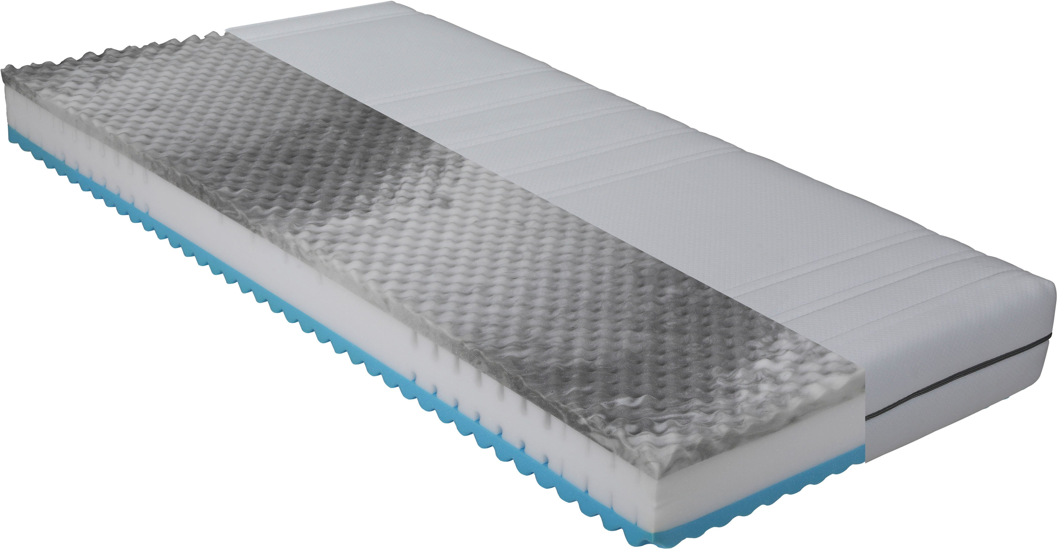 Beco Comfortschuimmatras Physio Cel Flexibele omkeerbare matras, 7 zones, H2+H3 of H3+H4, ademend hoogte 22 cm