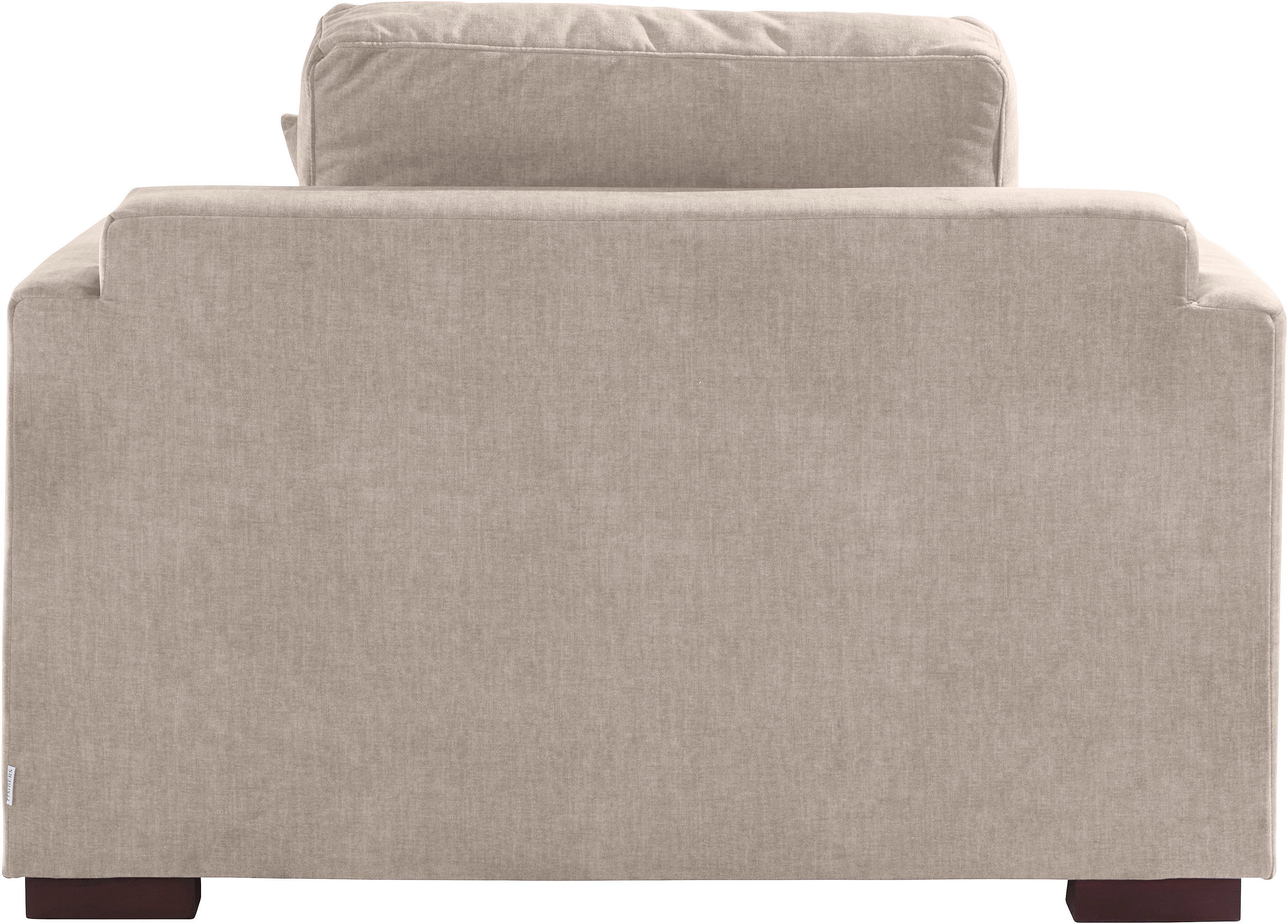 Home affaire Loveseat Fresh Pond fauteuil zacht zitcomfort, incl. sierkussen, bxdxh: 140x96x95 cm
