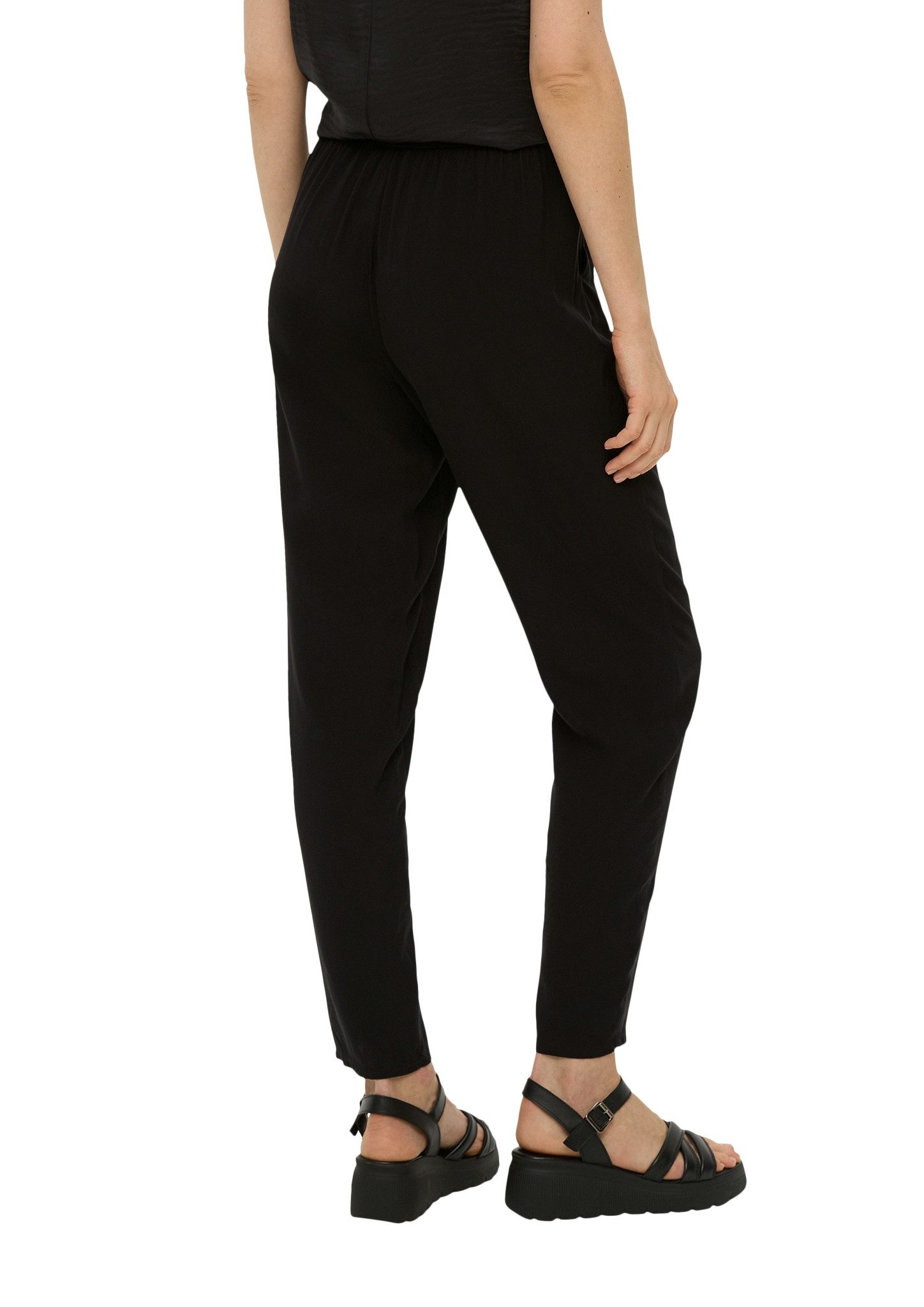 s.Oliver Joggingbroek met elastische band en strikbandjes