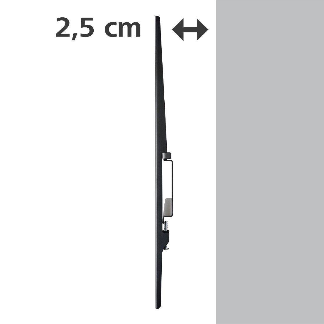Hama Tv-wandhouder TV-beugel, plat, stijf, 94 - 229cm (37" - 90"), 43", 50", 55", 65", 75"