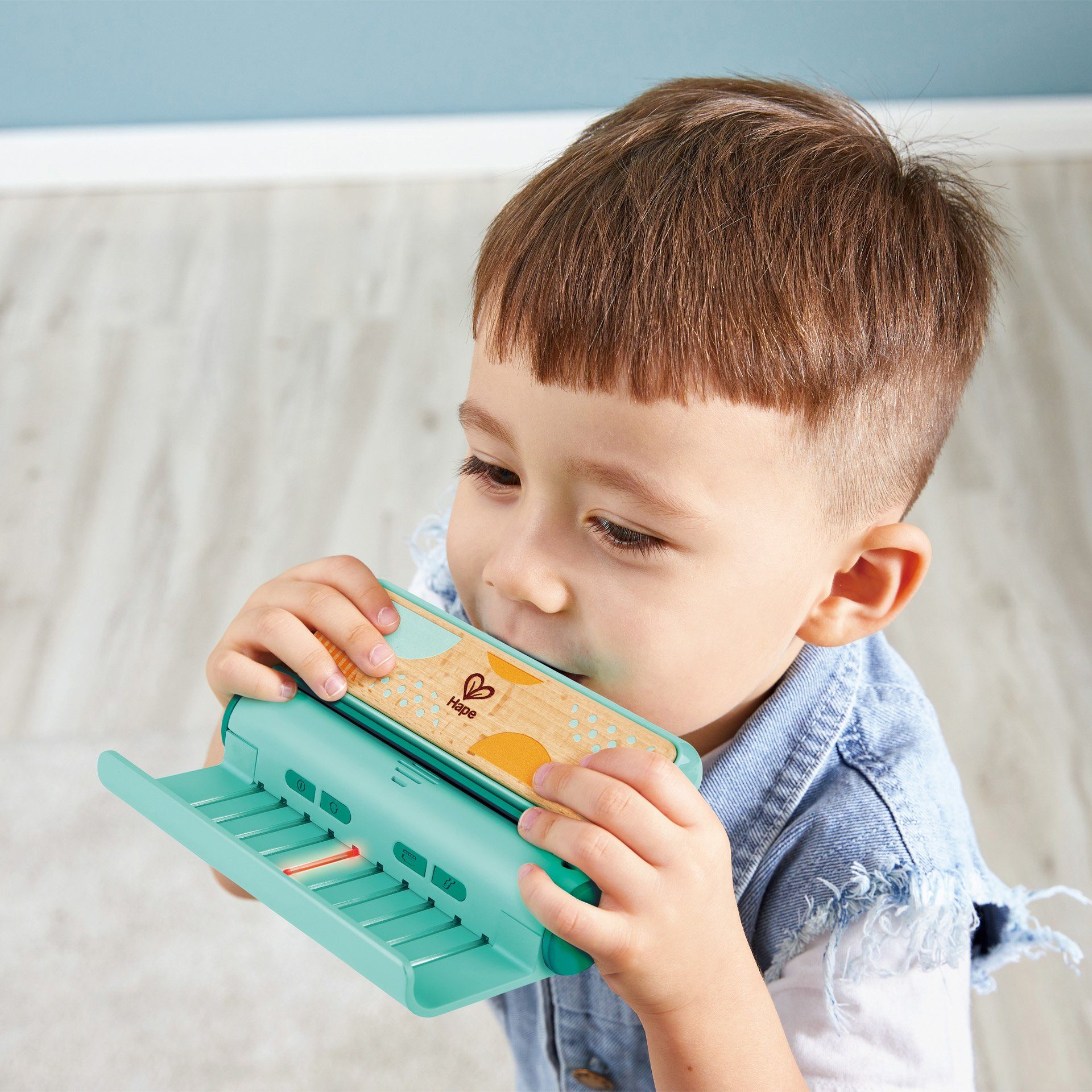 Hape Speelgoed-muziekinstrument Leuchtende Lern-Harmonica