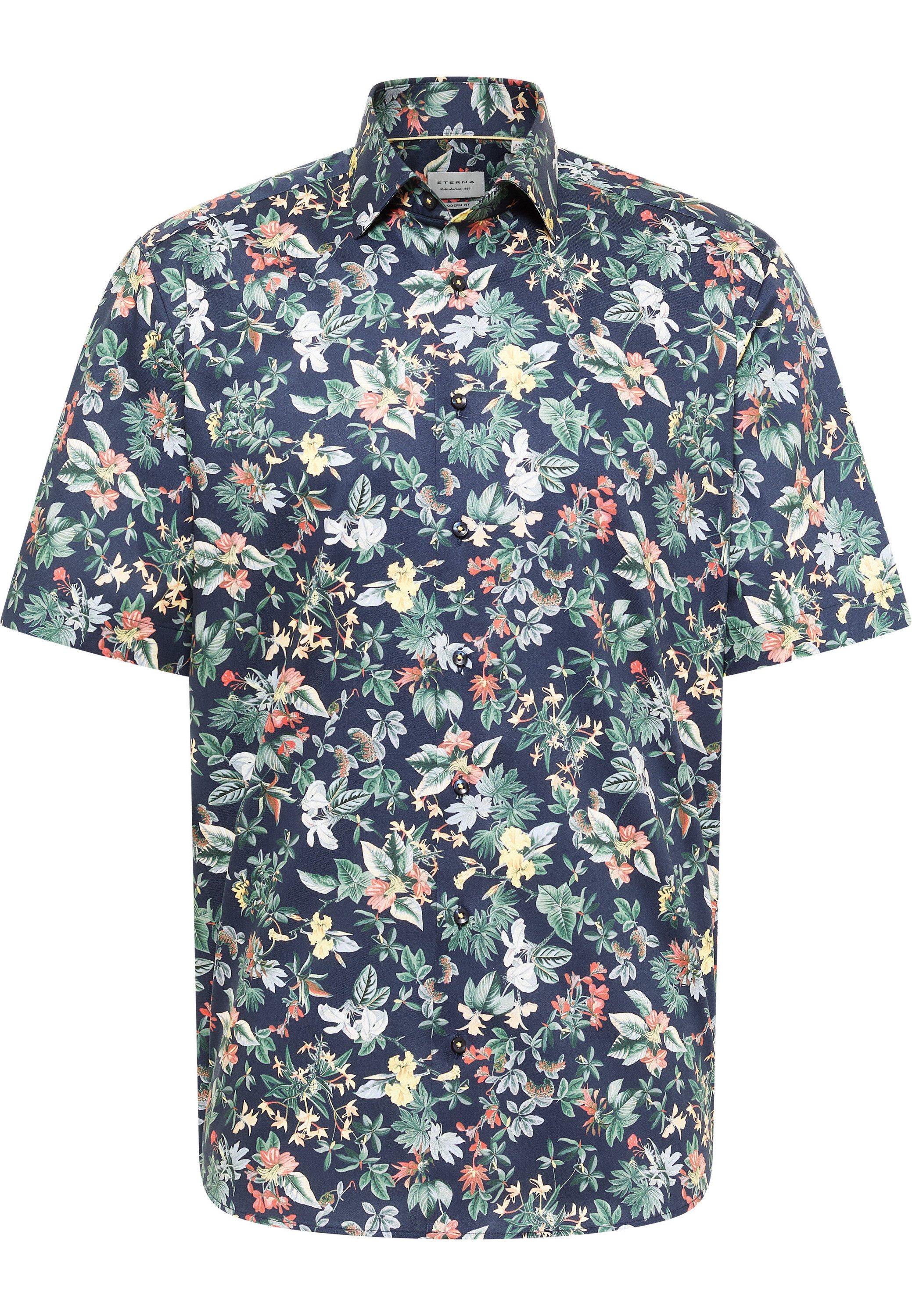 Eterna Overhemd met korte mouwen MODERN FIT NON IRON (strijkvrij)