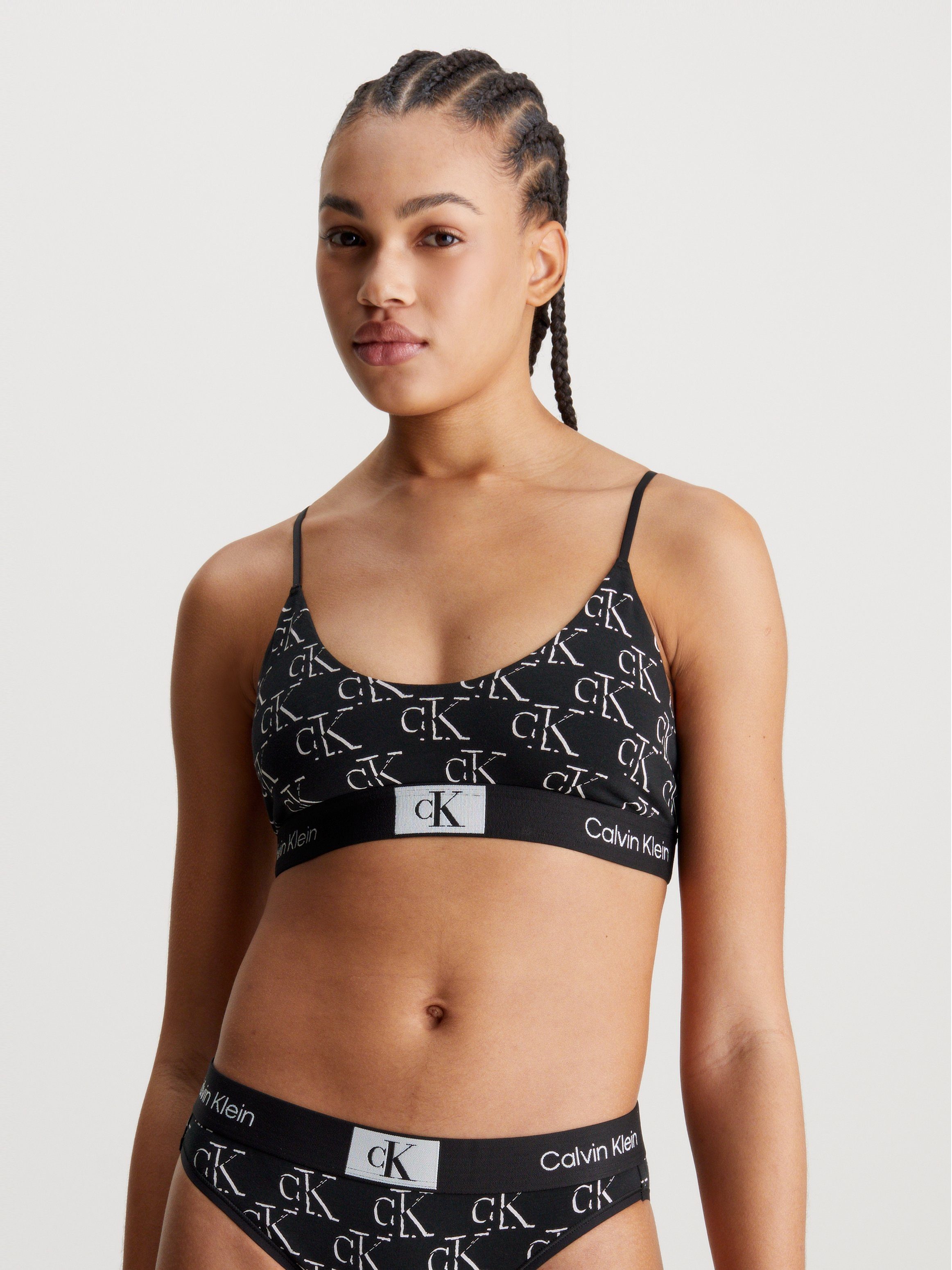 Calvin Klein Bralette UNLINED BRALETTE met klassieke tailleband met ck logo