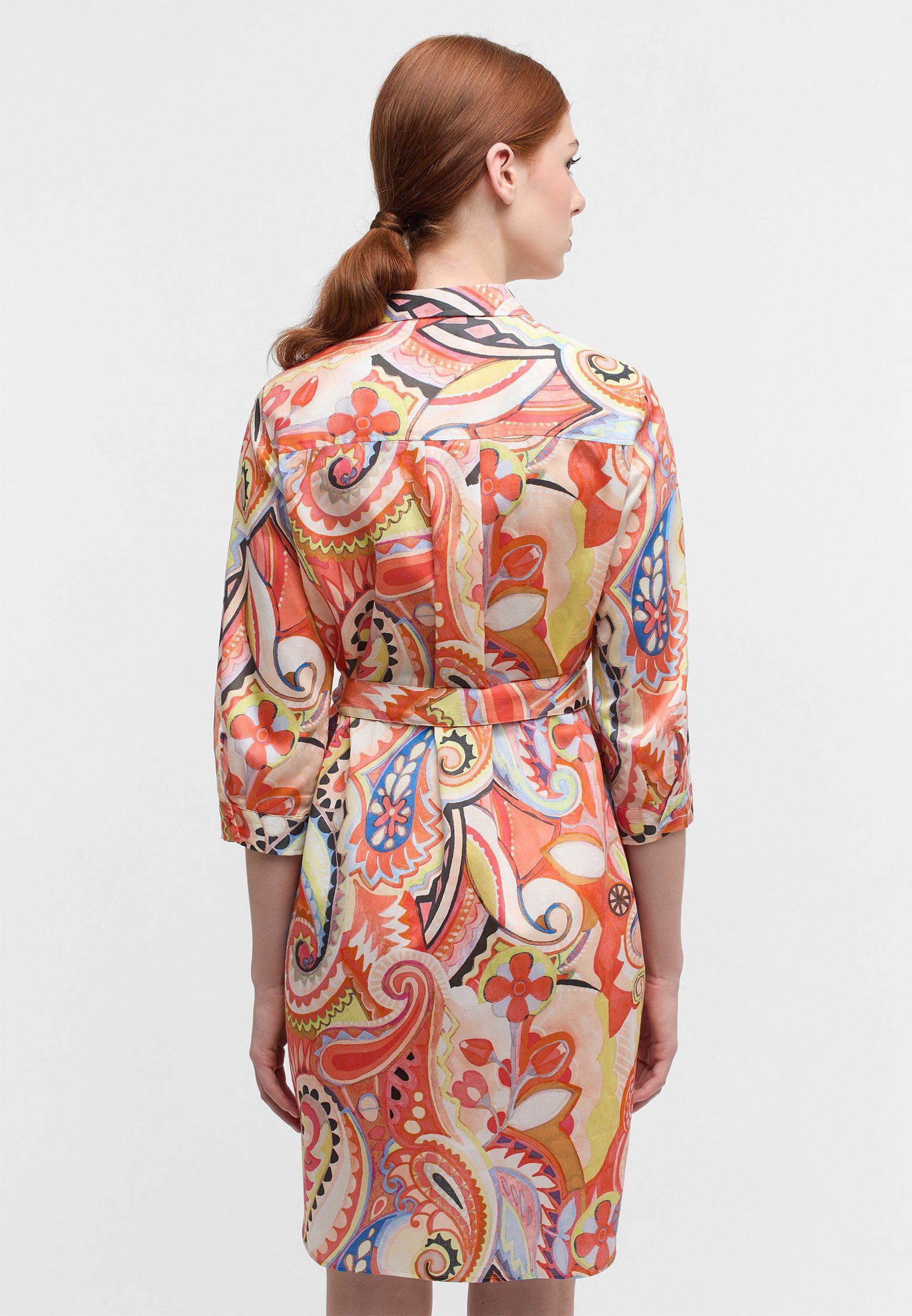 Eterna Jurk met overhemdkraag Loose fit