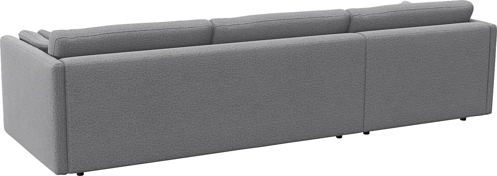 FLEXLUX Hoekbank Lovane Zacht en zeer comfortabel, grote zitdiepte op koudschuim, inclusief sierkussen