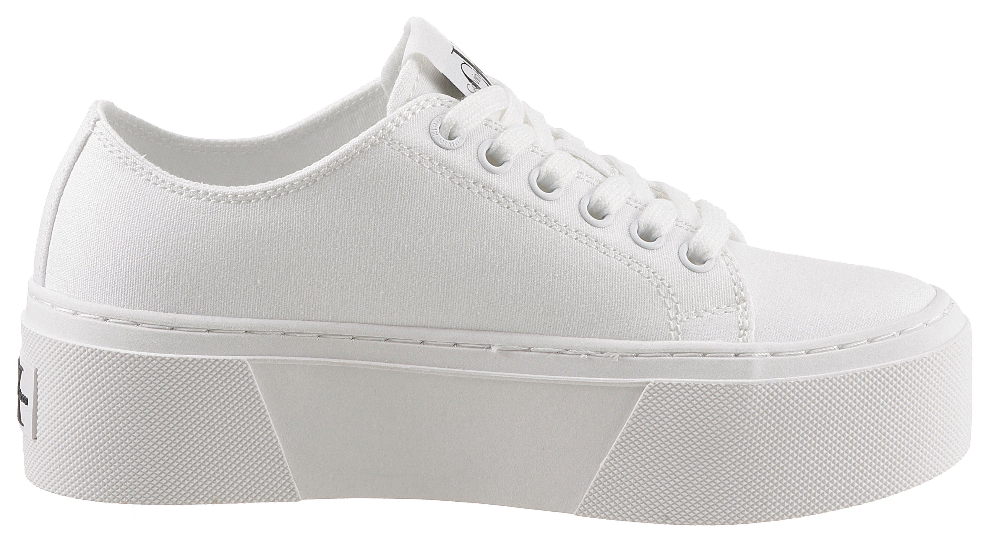 Calvin Klein Plateausneakers JENNA 19T *I met logo-opdruk, vrijetijdsschoen, lage schoen, veterschoen