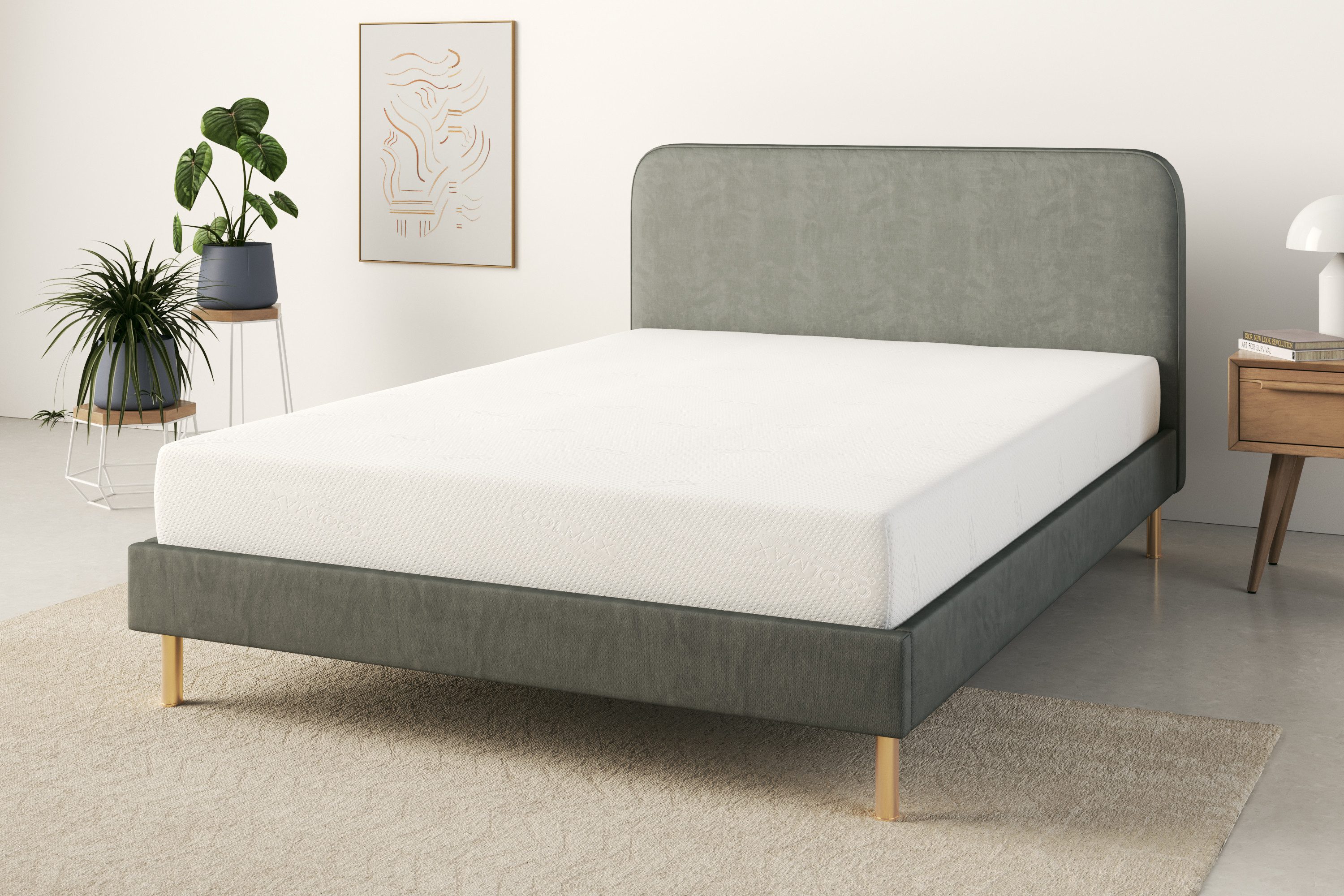 Älgdröm Comfortschuimmatras Ronny, 7 zones matras 90x200 cm, 140x200 cm & andere maten hoogte 17 cm