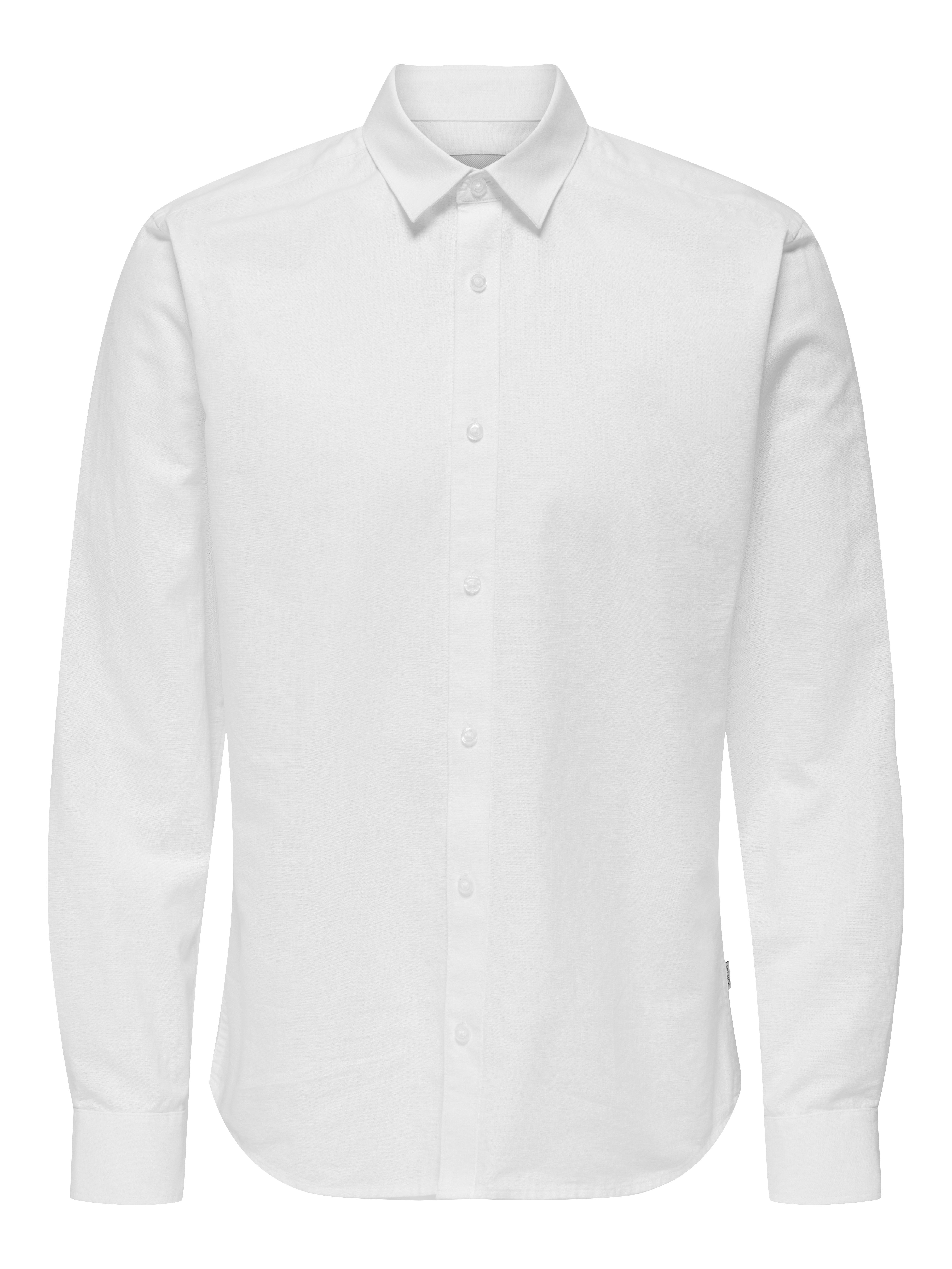 ONLY & SONS Overhemd met lange mouwen ONSCANTLEY LIFE LS SOLID LINEN SHIR OTL