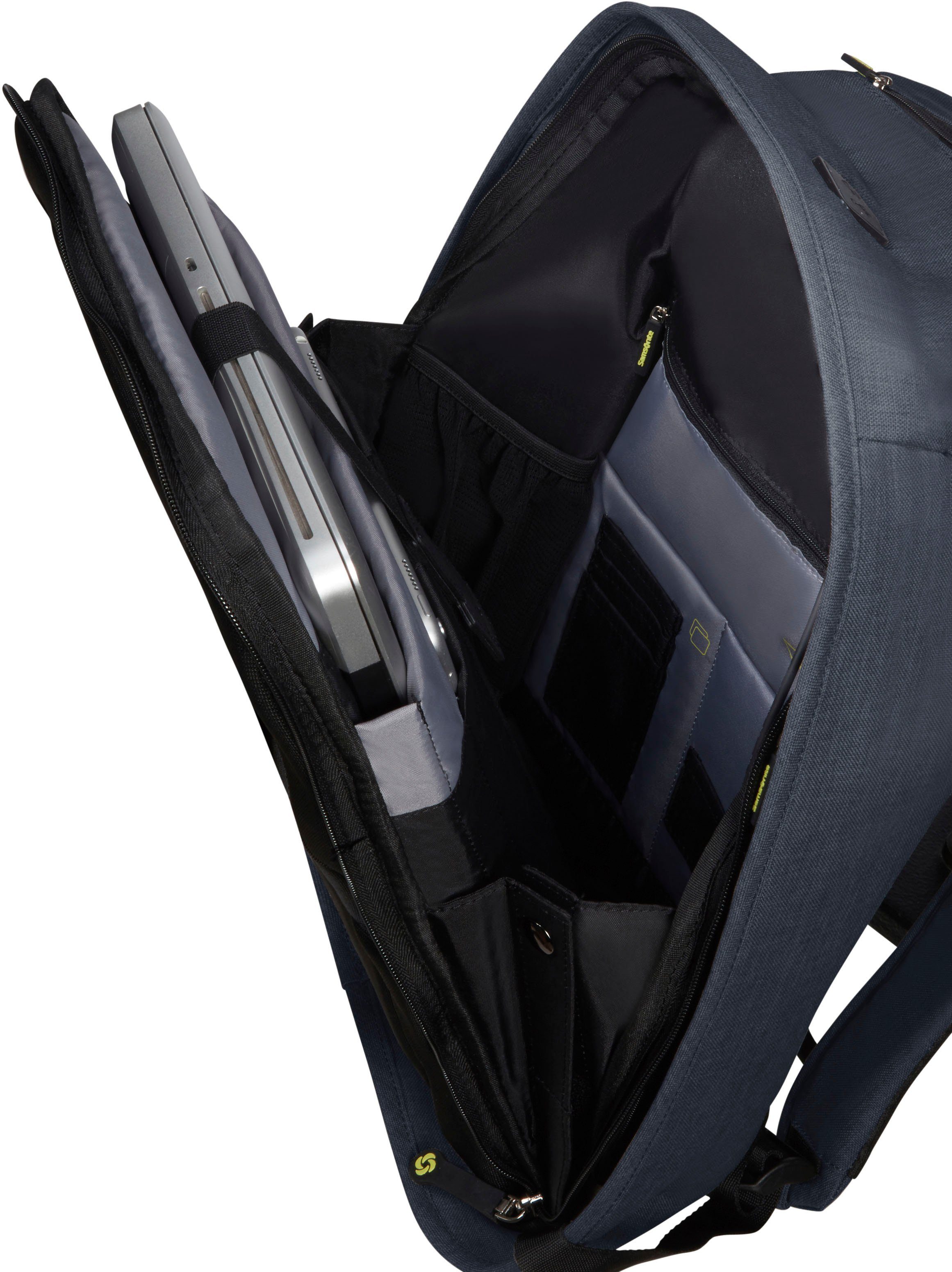 Samsonite Laptoprugzak Securipak Vrijetijds rugzak schoolrugzak USB-poort 15 6-inch laptopvak