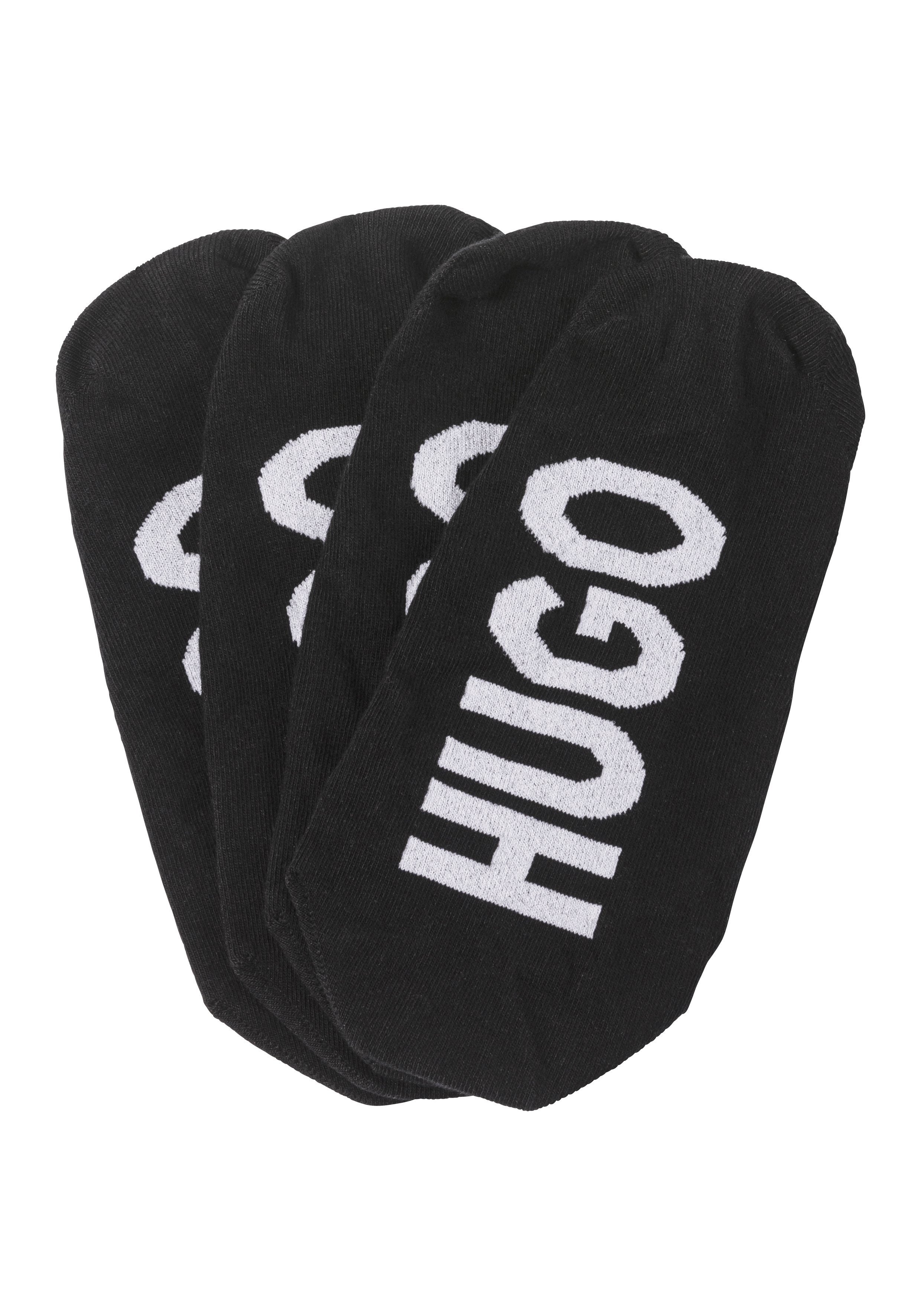 HUGO underwear Sneakersokken 2P INVISIBLE W met hugo logo-opschrift onder de zool (set, 2 paar, 2 stuks)