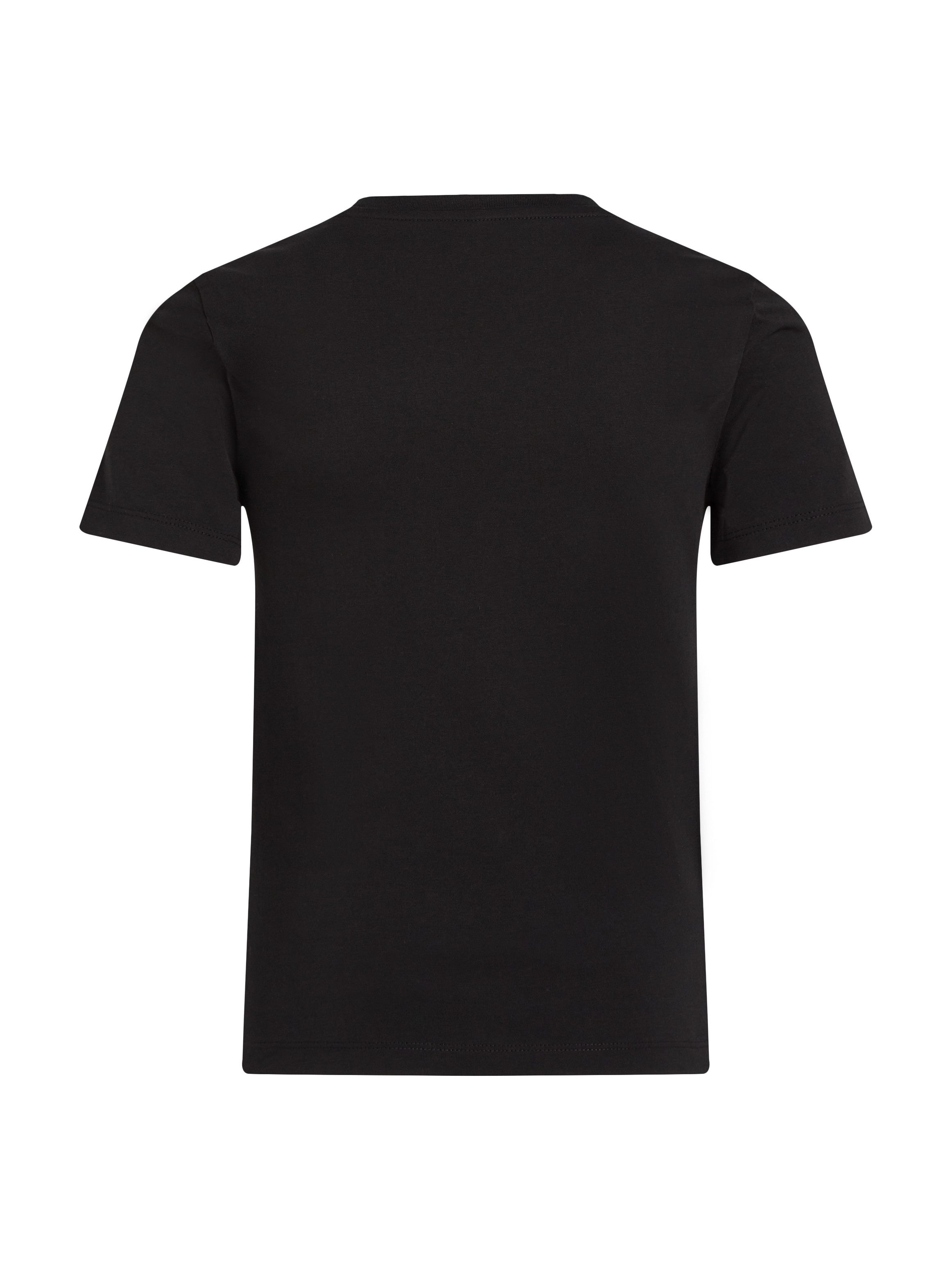 Calvin Klein Shirt met ronde hals GRADIENT FLOCK LOGO SS T-SHIRT voor kinderen tot 16 jaar met logo-opdruk