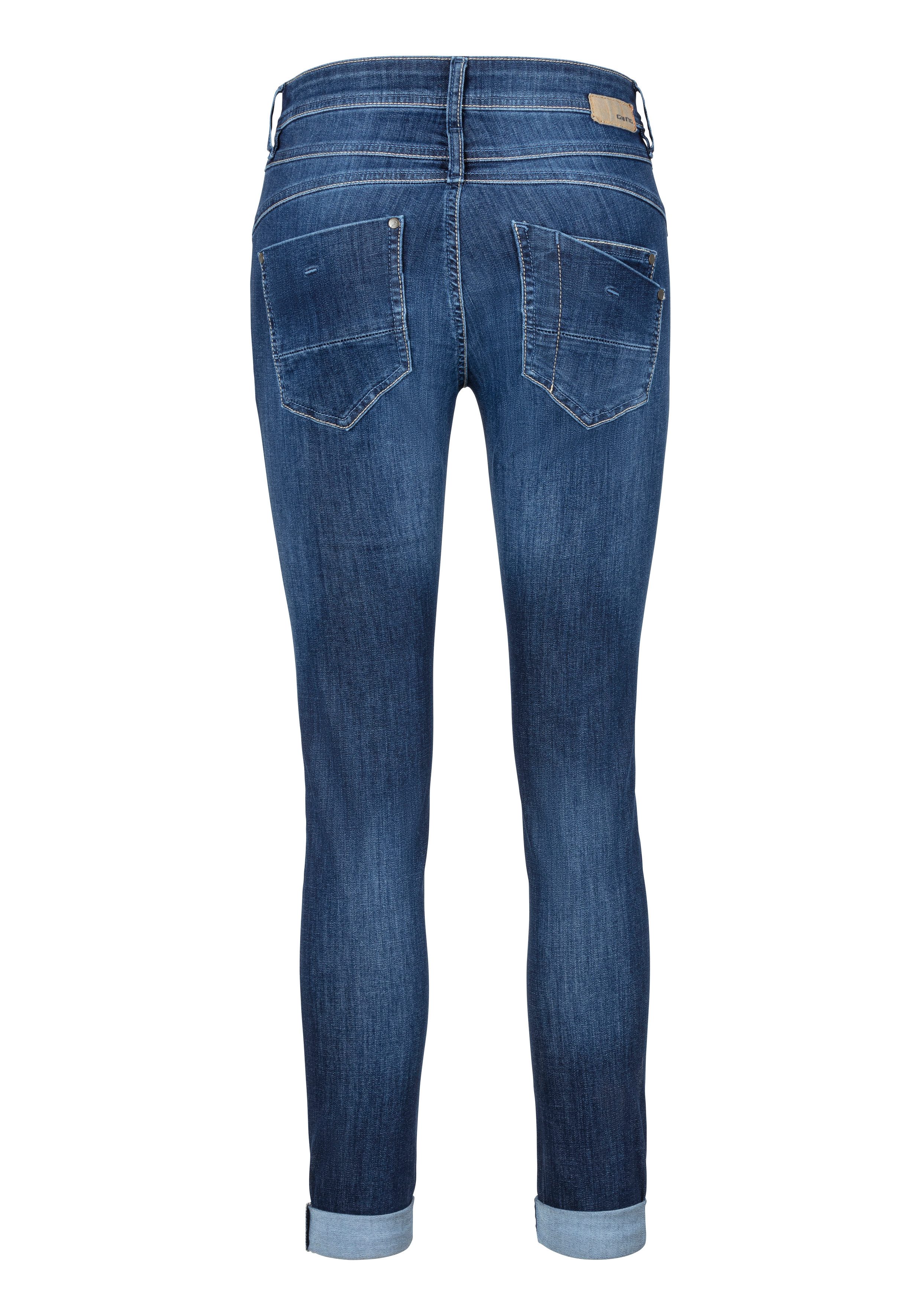 GANG Relax fit jeans 94AMELIE met used-effecten