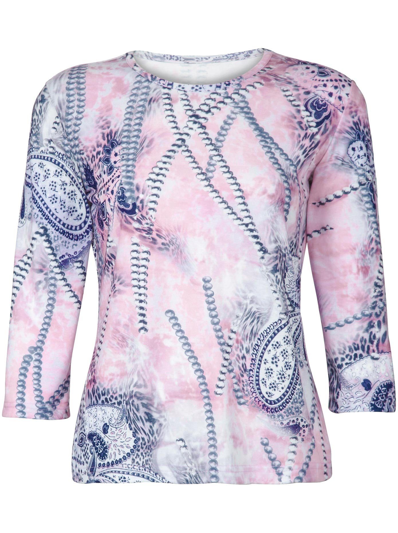 Classic Shirt met 3/4-mouwen Shirt (1-delig)