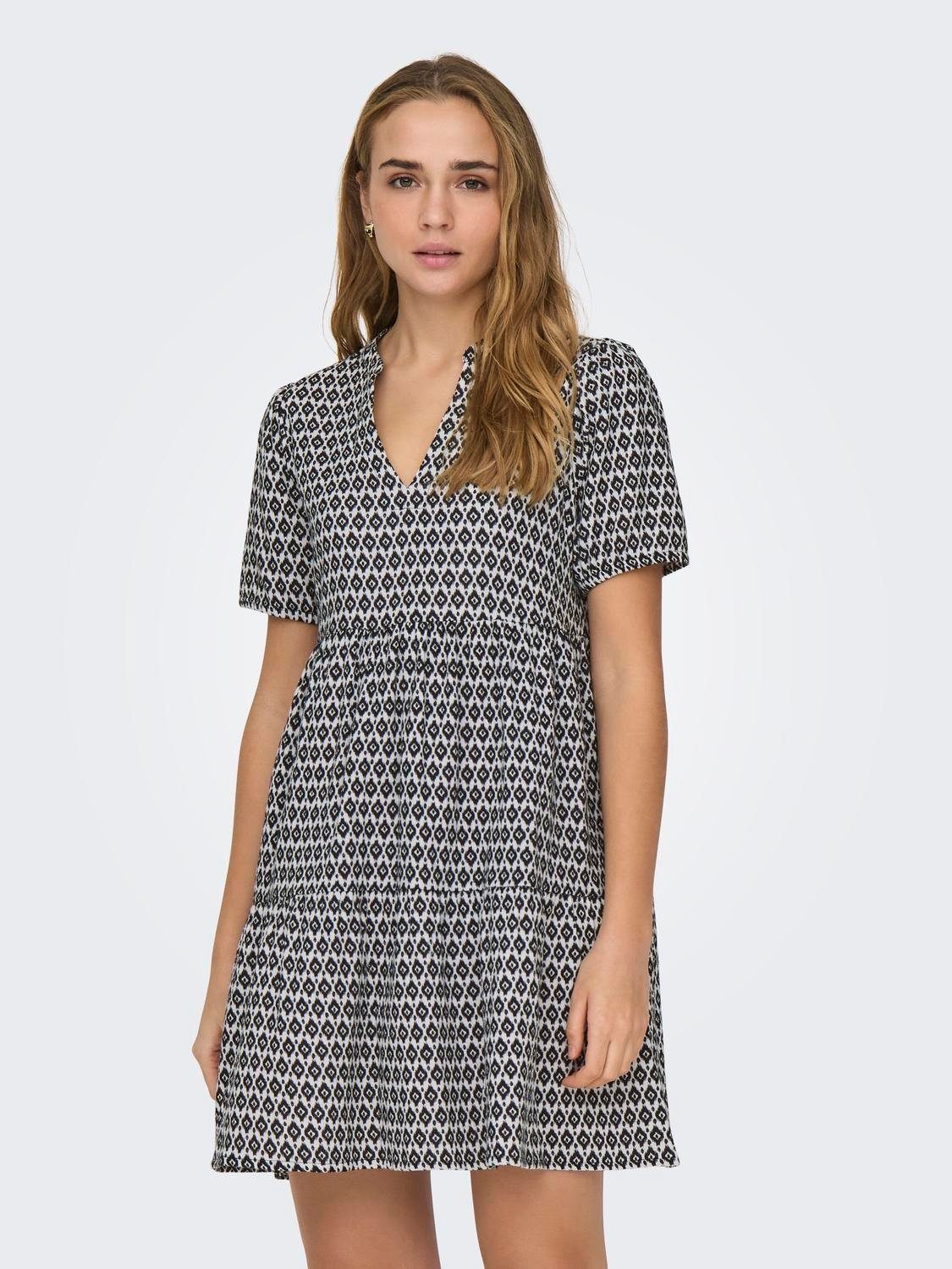 Only Zomerjurk ONLNORA S/S LOOSE DRESS PTM