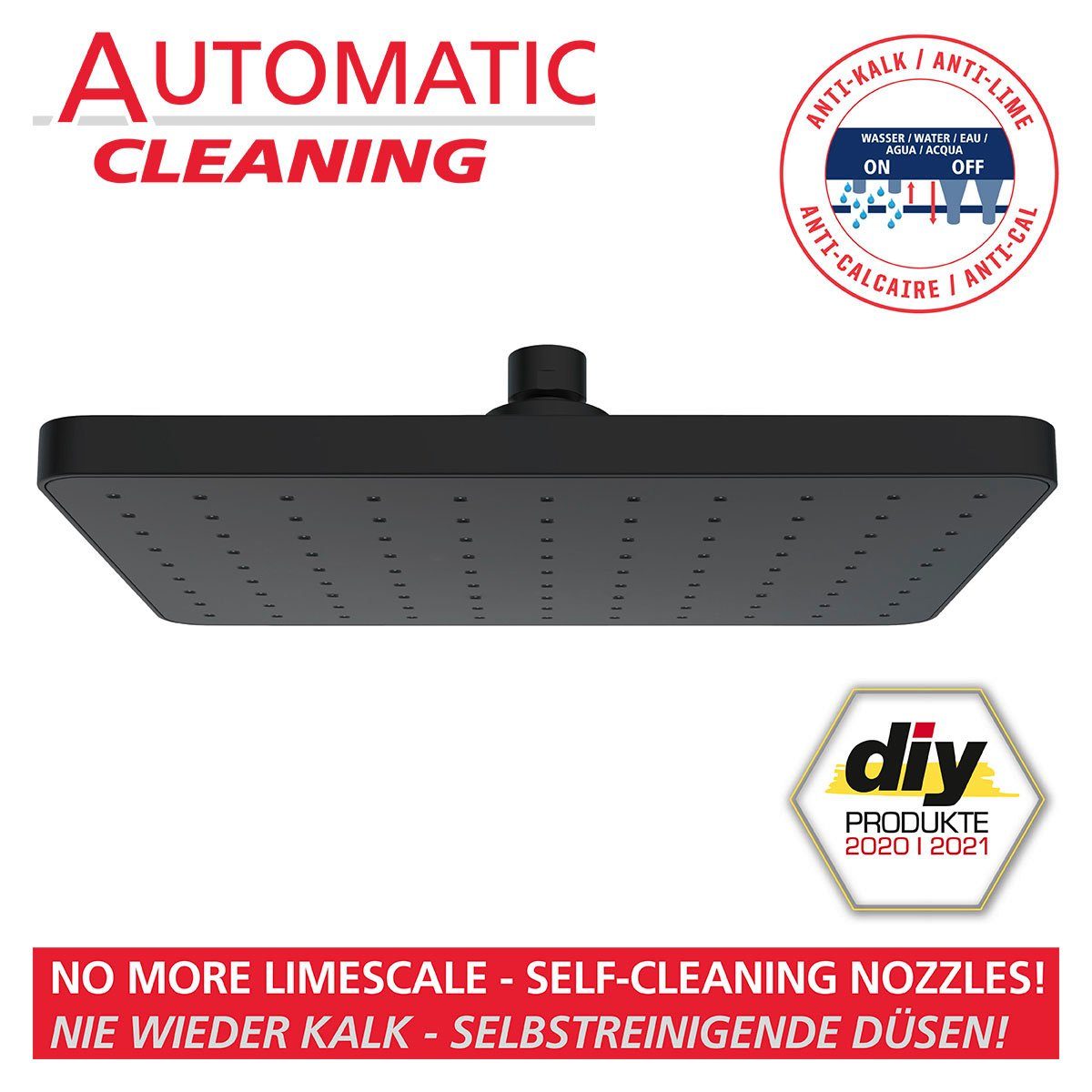 WENKO Regendouchekop Automatic Cleaning (1-delig)