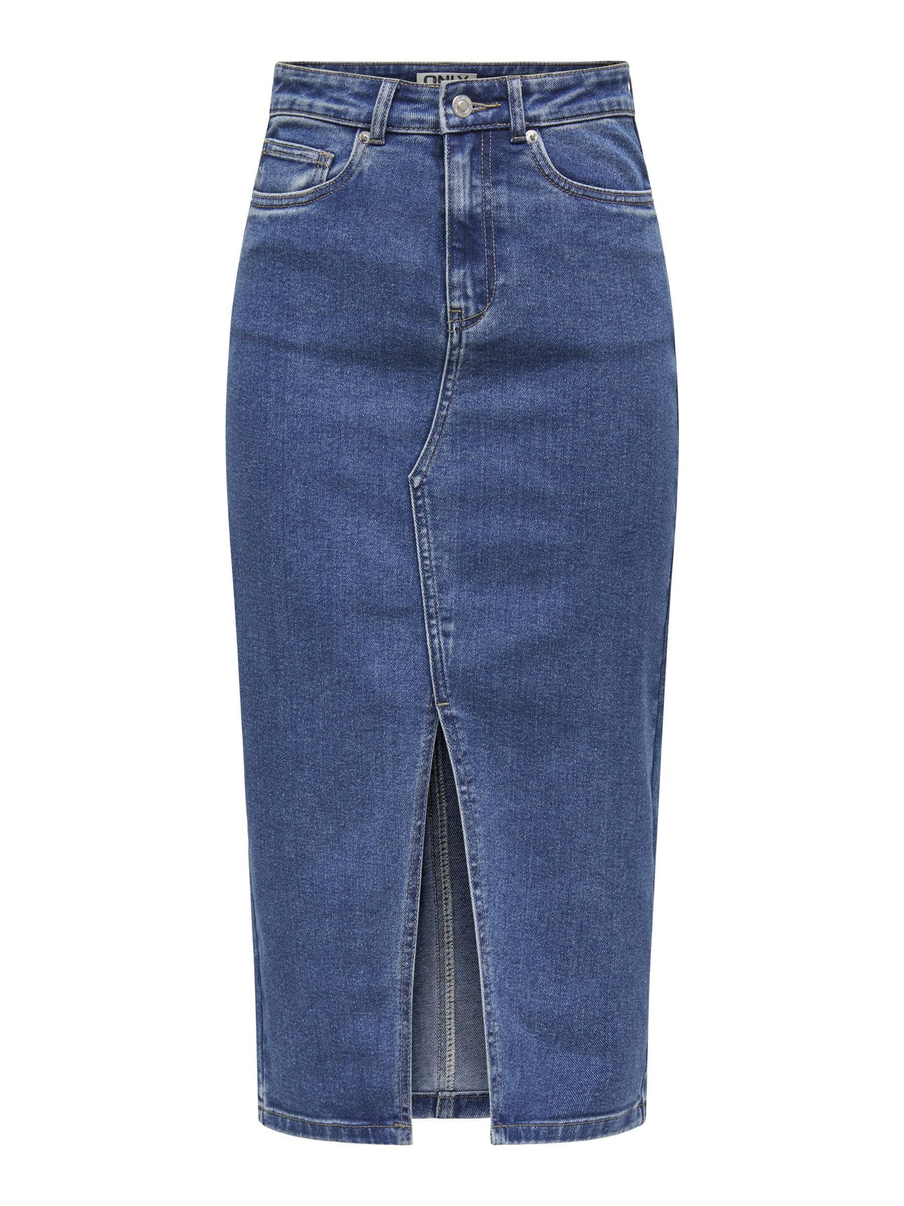 Only Jeans rok ONLSIRI FRONT SLIT SKIRT DNM GUA NOOS