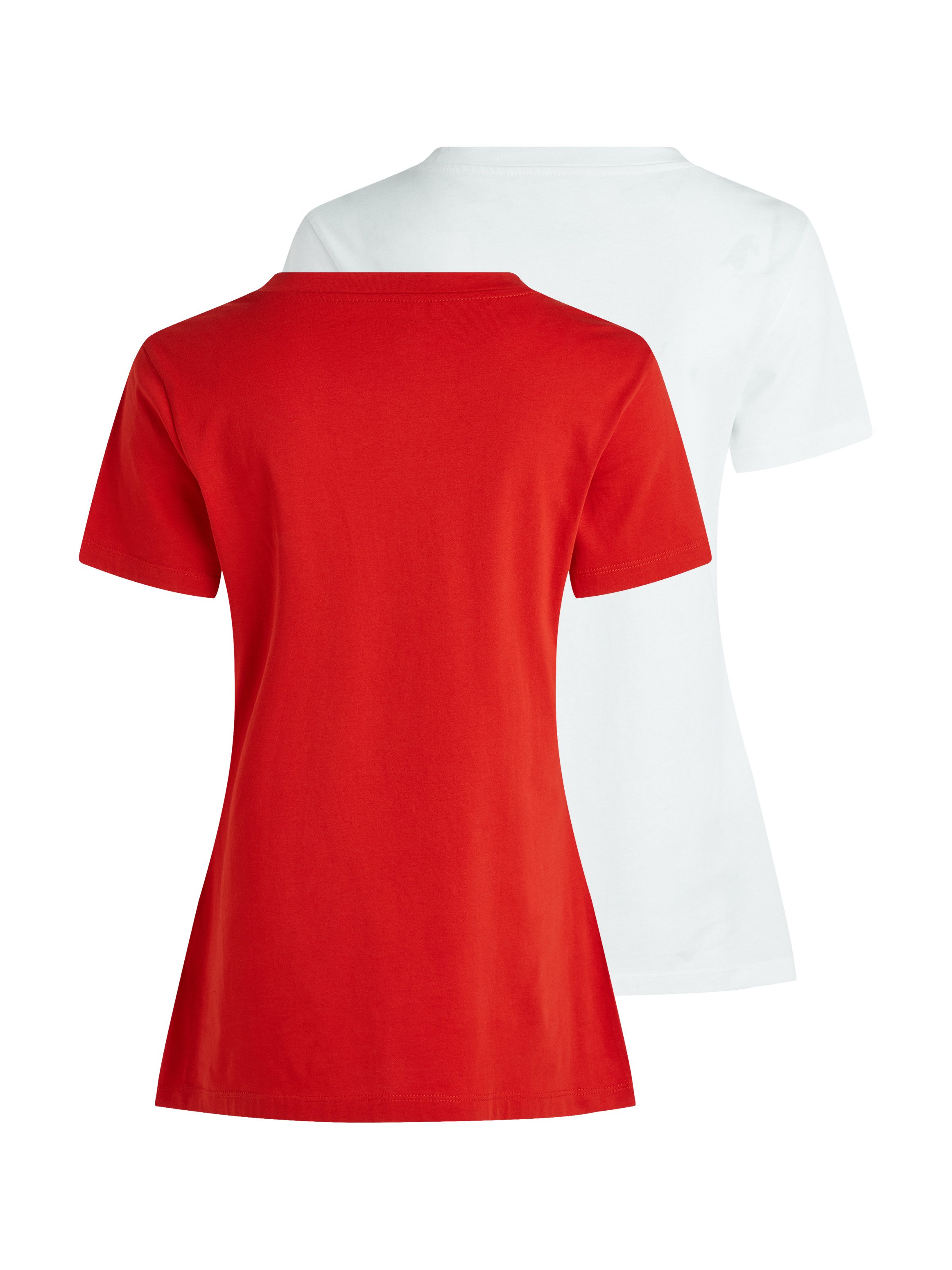 Calvin Klein Jeans Plus T-shirt PLUS 2-PACK MONOLOGO SLIM TEE (2-delig, Set van 2)