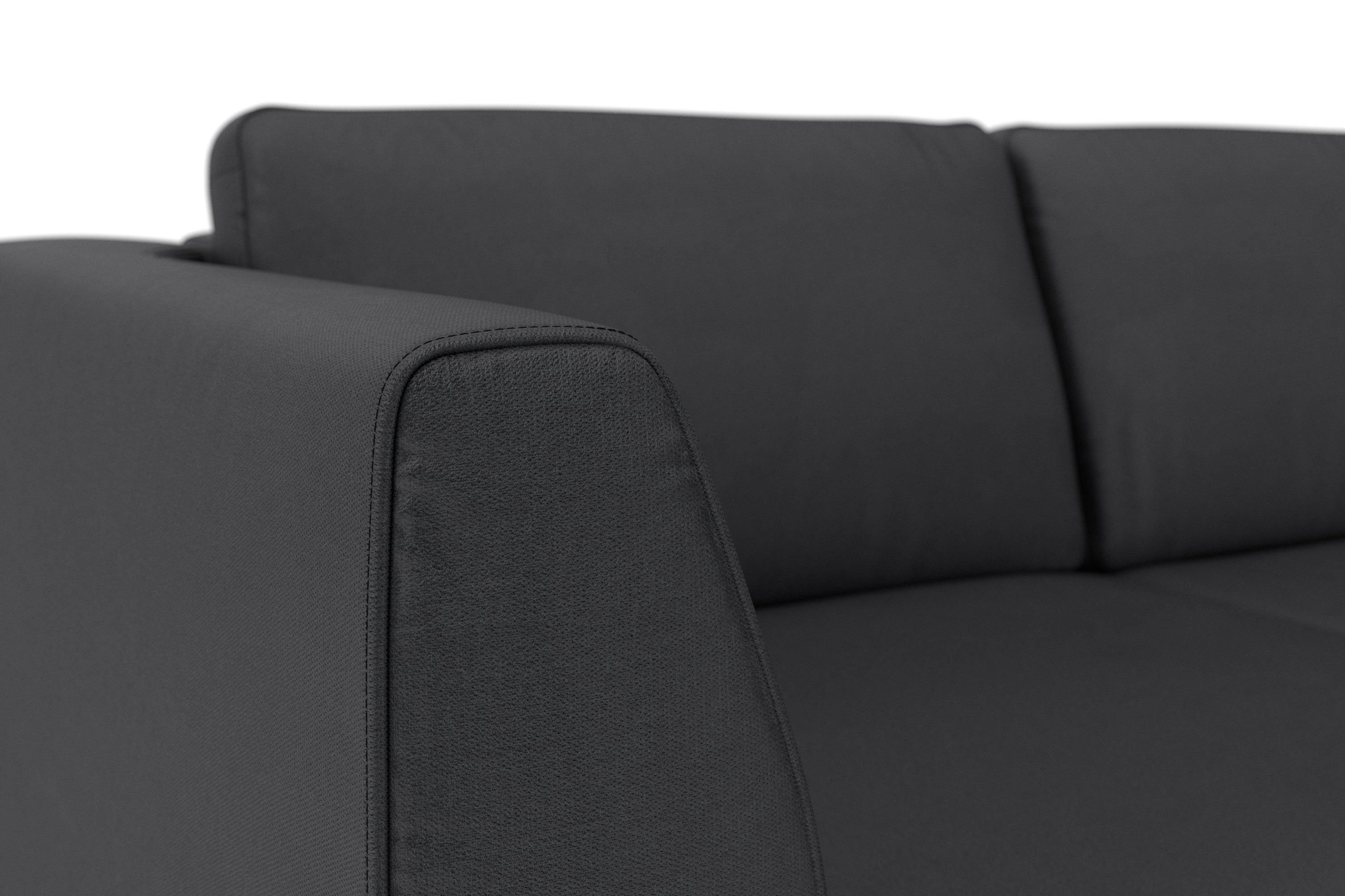 sit&more Hoekbank Olsen L-vorm inclusief zitdiepteverstelling, naar keuze met slaapfunctie, 15 cm hoog