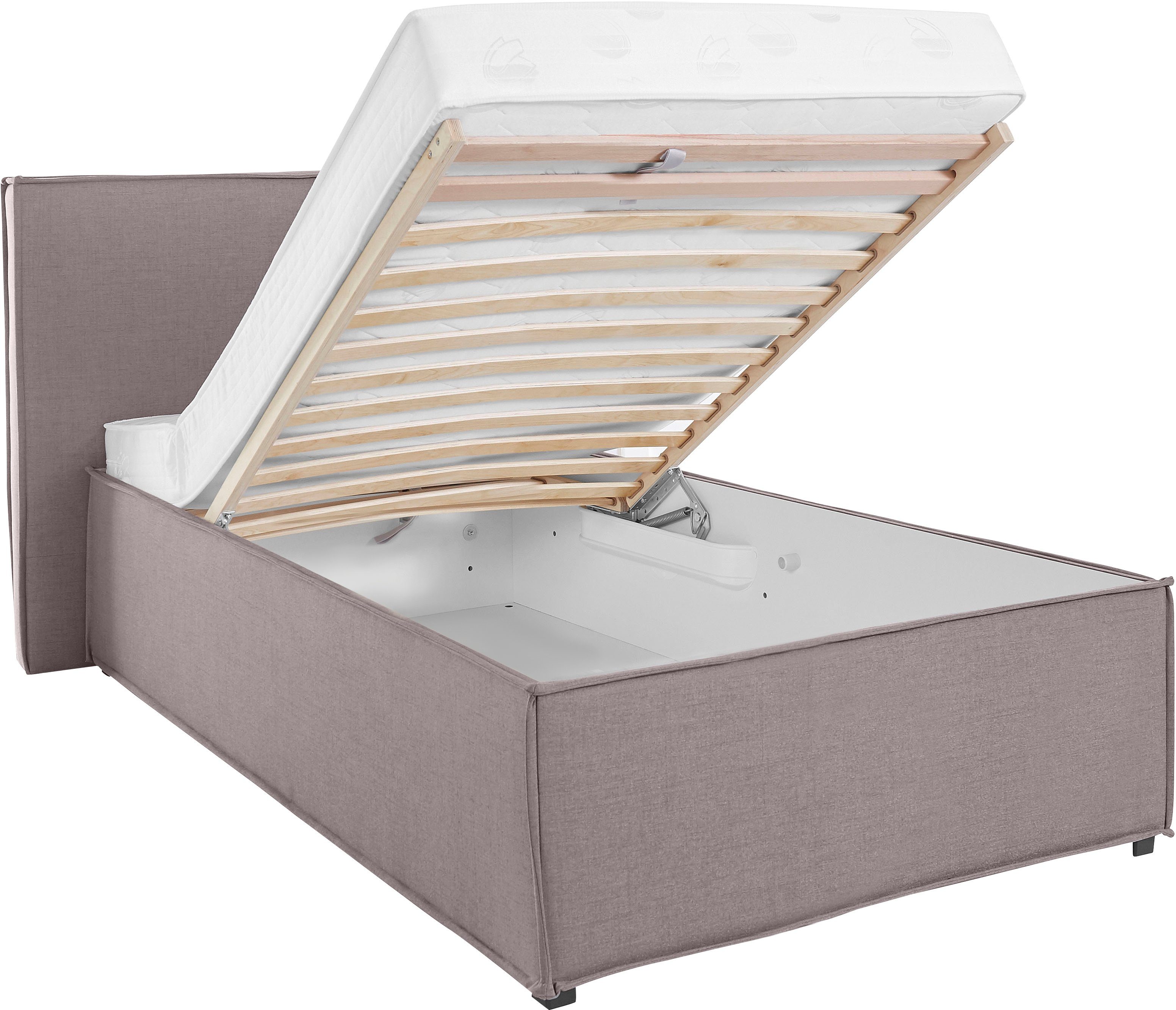 LeGer Home by Lena Gercke Gestoffeerd bed Isaline naar keuze zonder matras of met 3 matrassoorten, hoofdbordhoogte 107 cm