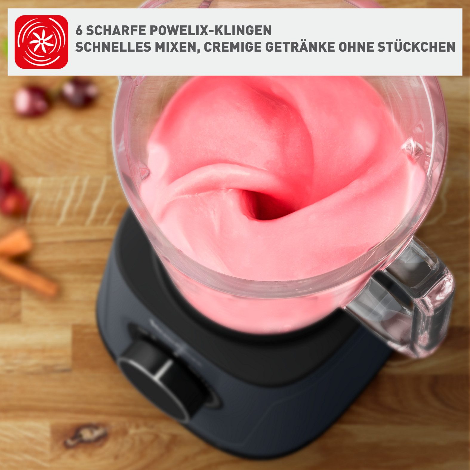 Tefal Blender BL771B PerfectMix Essential 2 l inhoud, powelix-mes-technologie