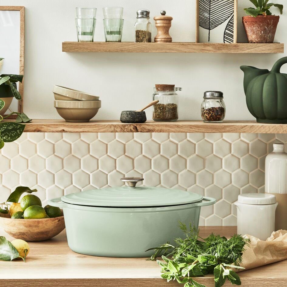Tefal Braadpan LOV braadpan met deksel, Ø 34 cm, ovaal Inductie, geschikt voor alle soorten fornuizen, incl. e-book (1-delig)