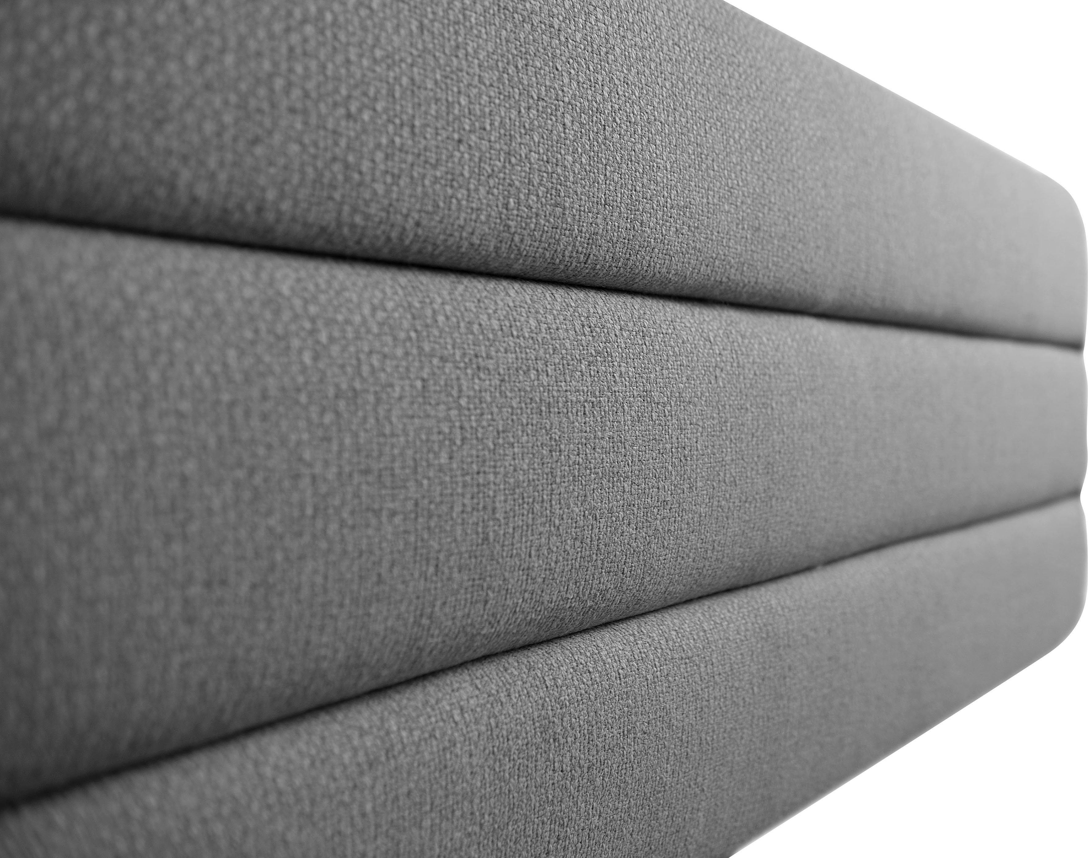 OTTO products Gestoffeerd bed Merrit Dwarsnaad in het hoofd- en voetbord, in 5 breedten, ook in 220 cm lang