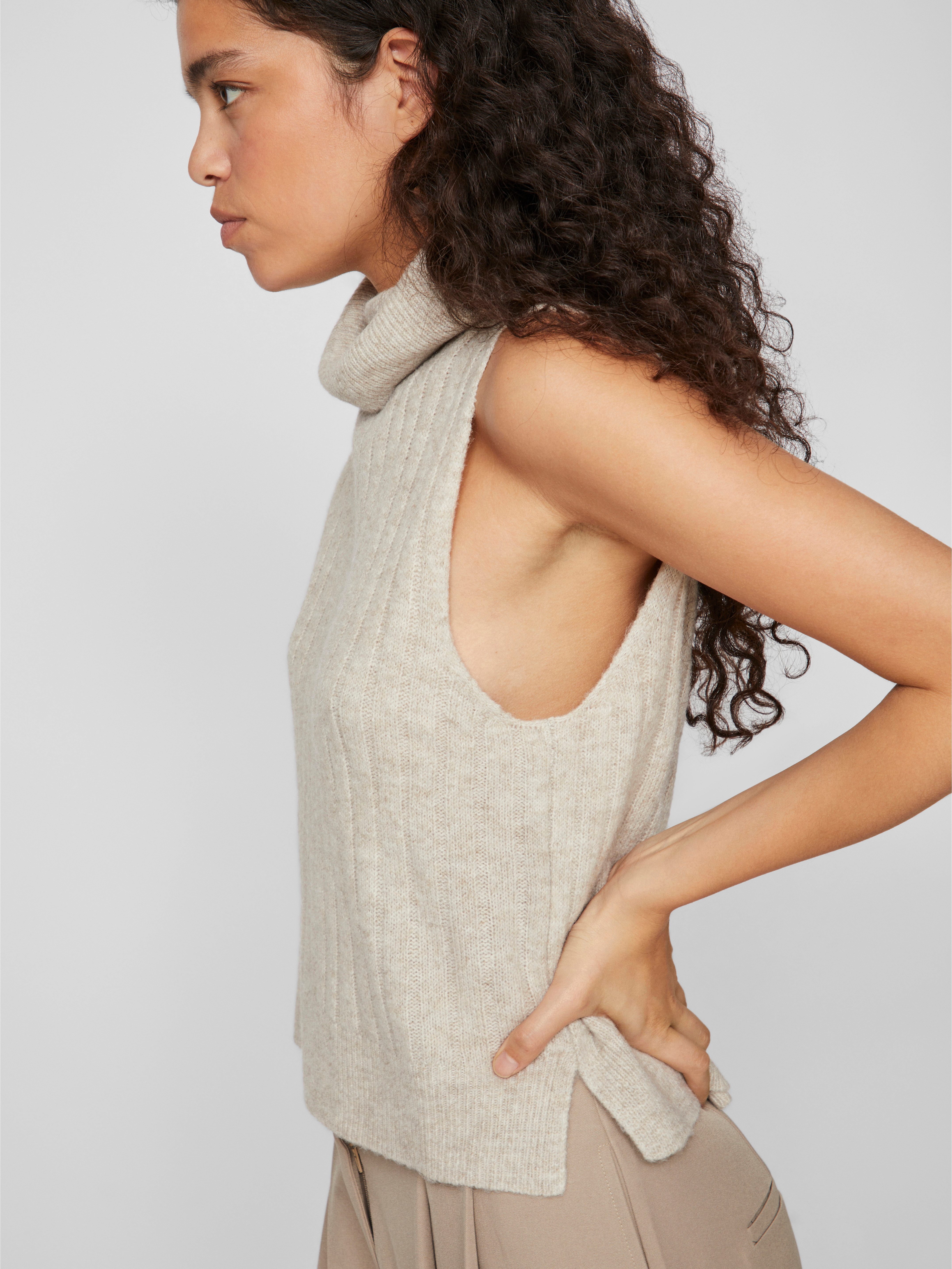 Vila Slip-over VIBELUNA HIGH NECK S L KNIT VEST-NOOS