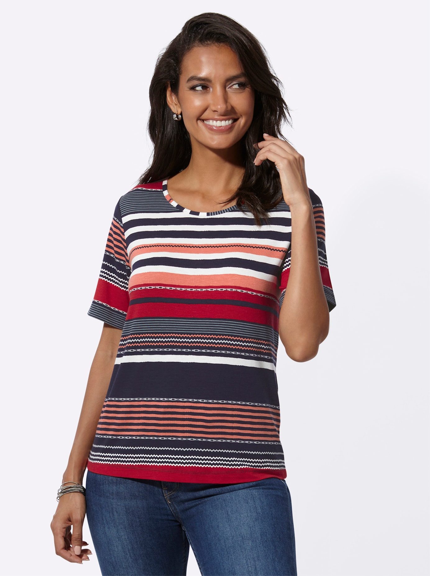 Casual Looks Shirt met korte mouwen (1-delig)