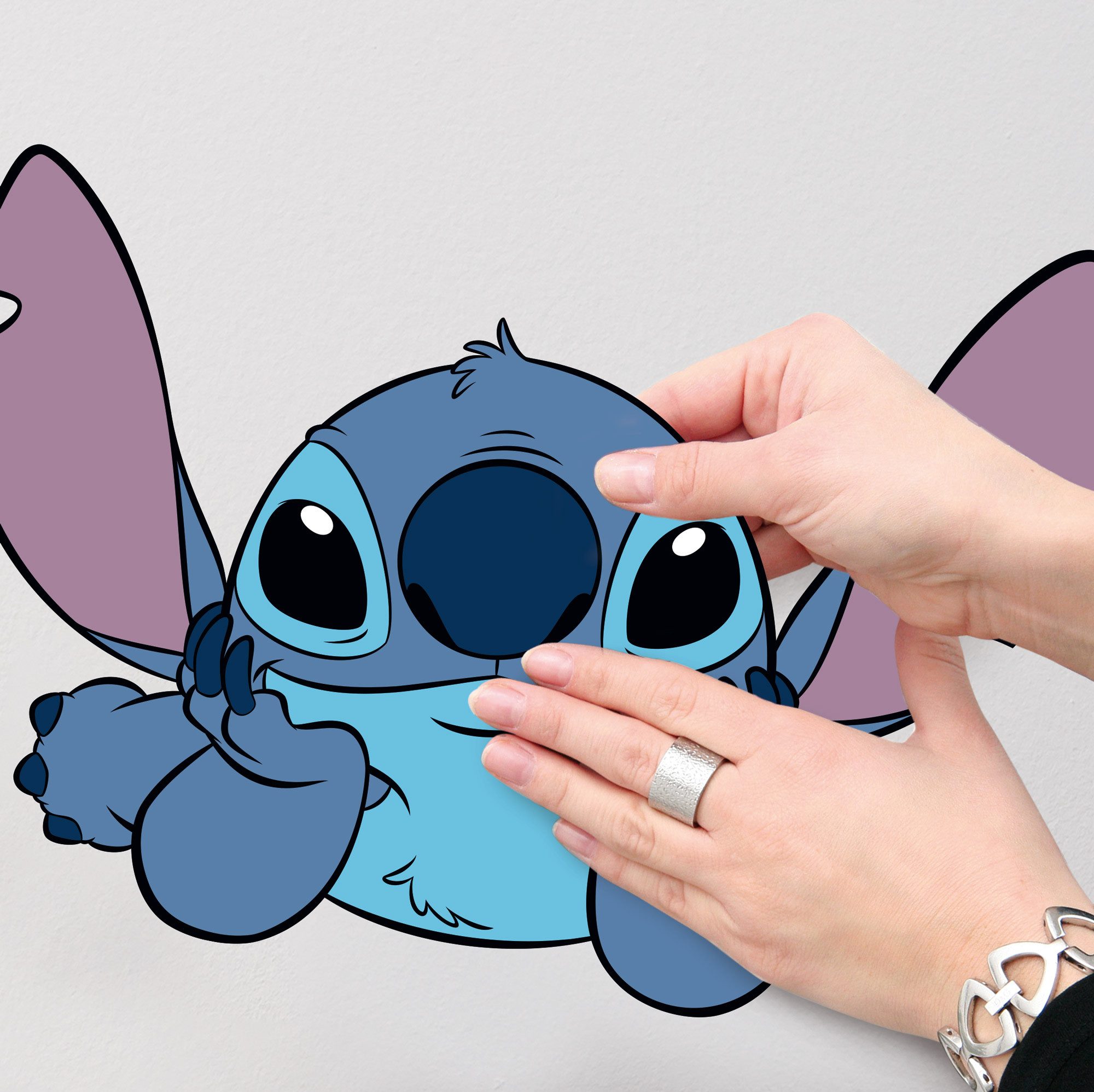 Komar Wandfolie Stitch Dream - grootte 50 x 70 cm zelfklevend, wandstickers, kinderkamer (49-delig)