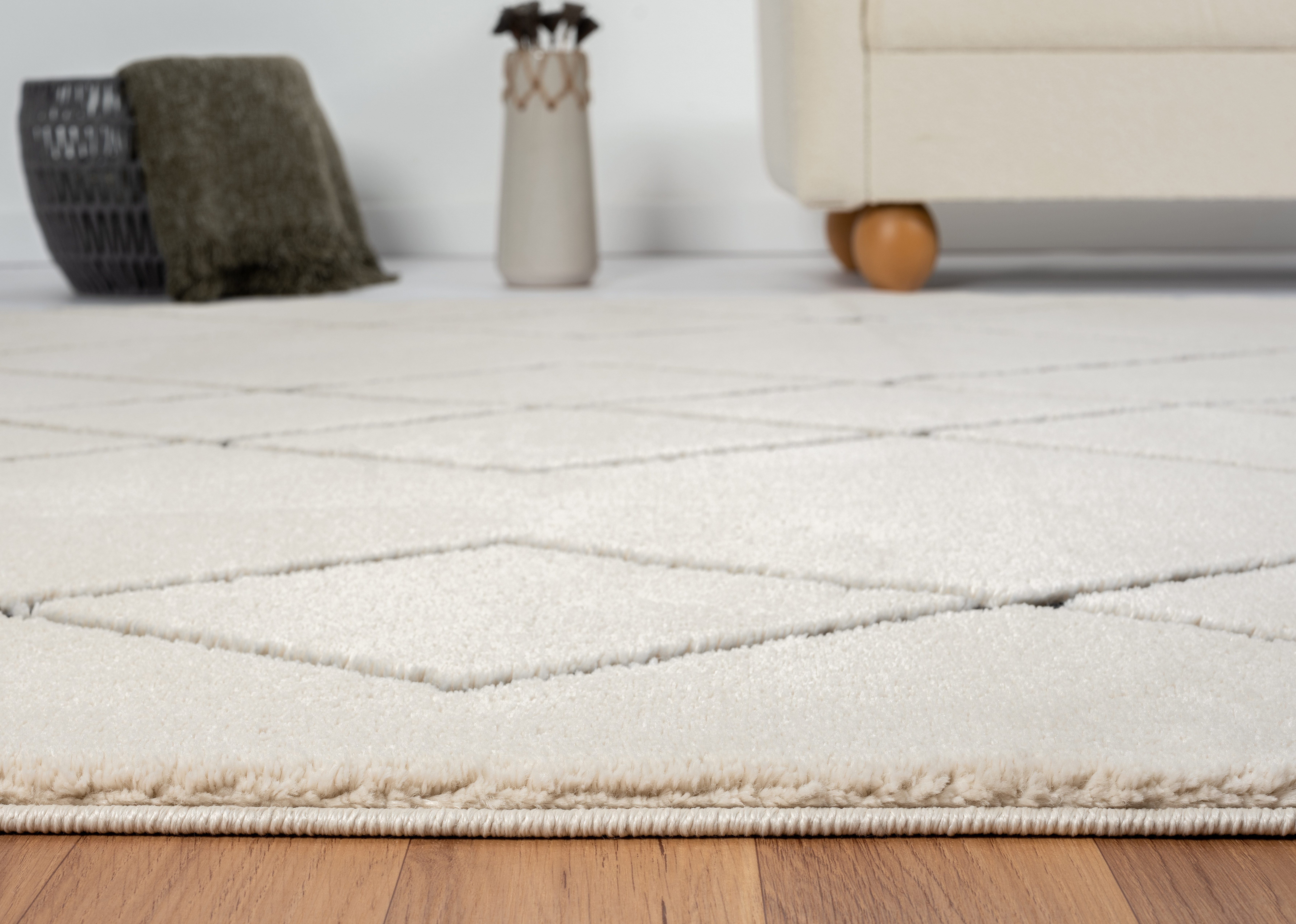 Myflair Möbel & Accessoires Hoogpolig vloerkleed Marokkaans ontwerp voorraadopruiming modern, marokkaans ontwerp, ruitenpatroon, zacht door hoogpolig