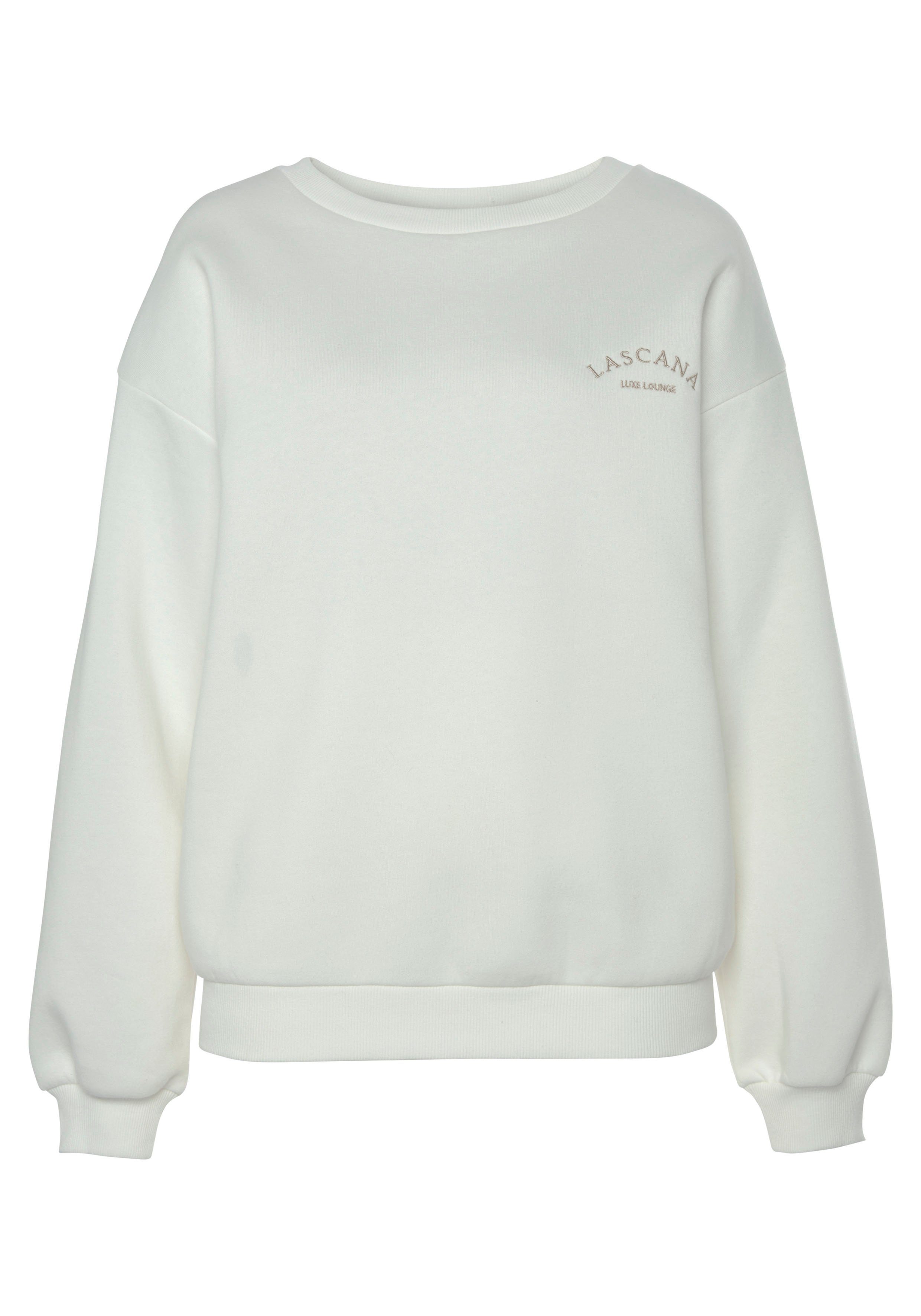 Lascana Sweatshirt -Pullover met wijde mouwen, loungewear